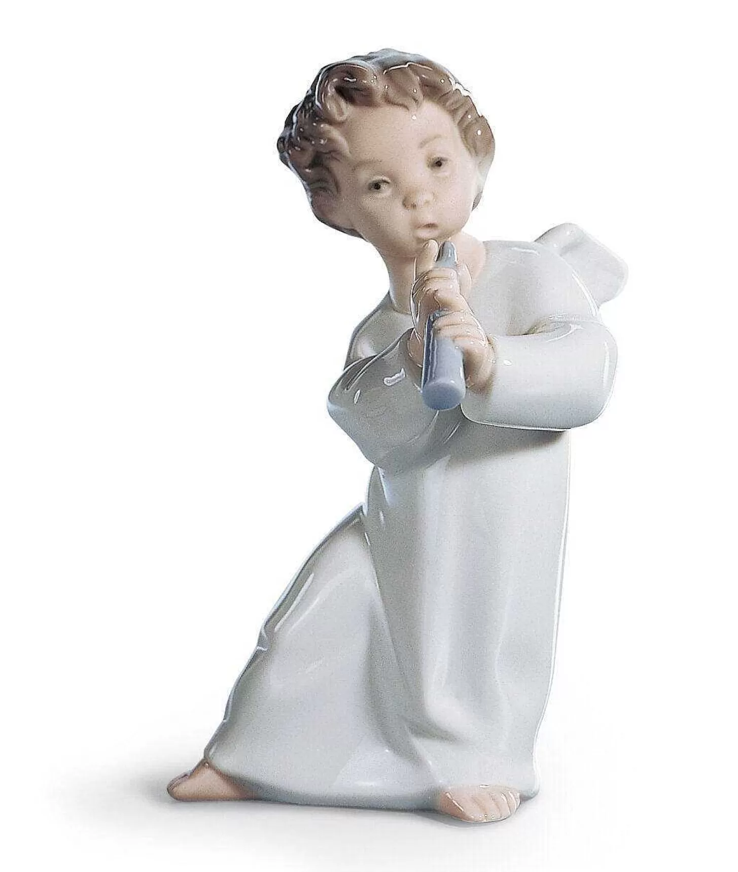 Lladró Angel With Flute Figurine^ Gifts