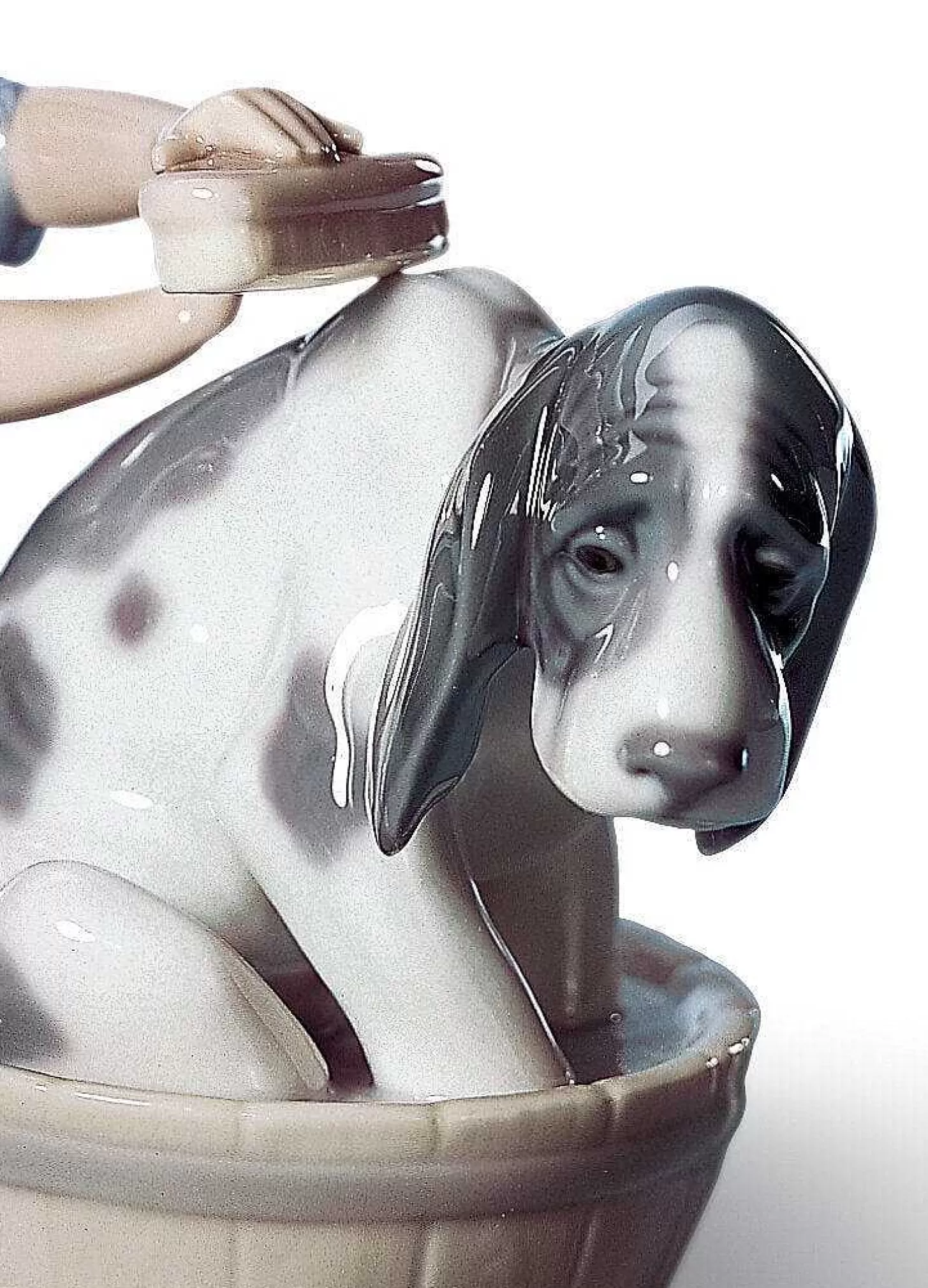 Lladró Bashful Bather Dog Figurine^ Children