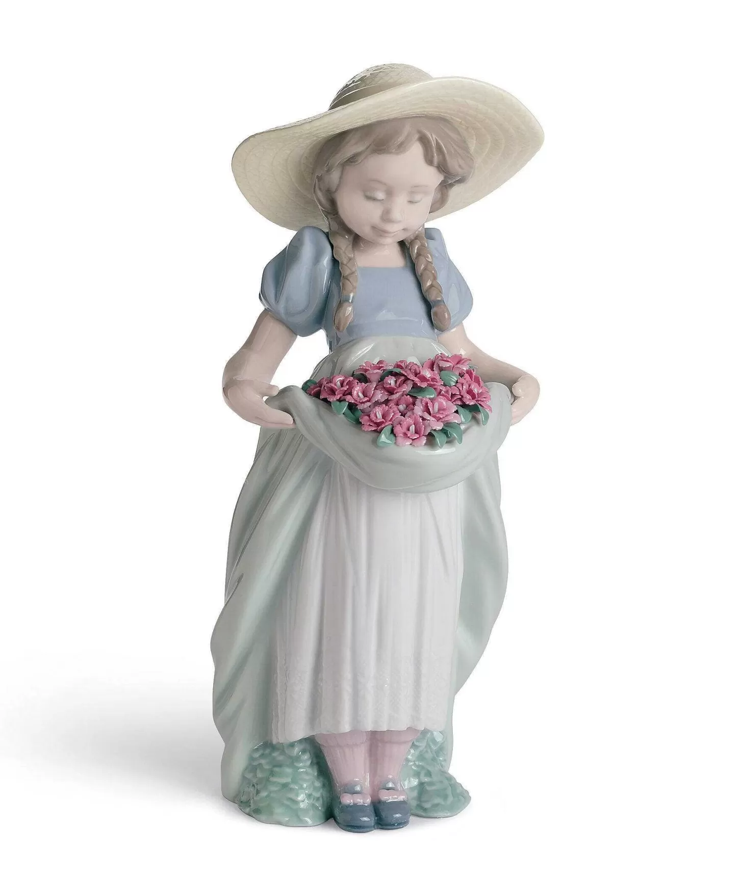 Lladró Bountiful Blossoms Girl With Carnations Figurine^ Children