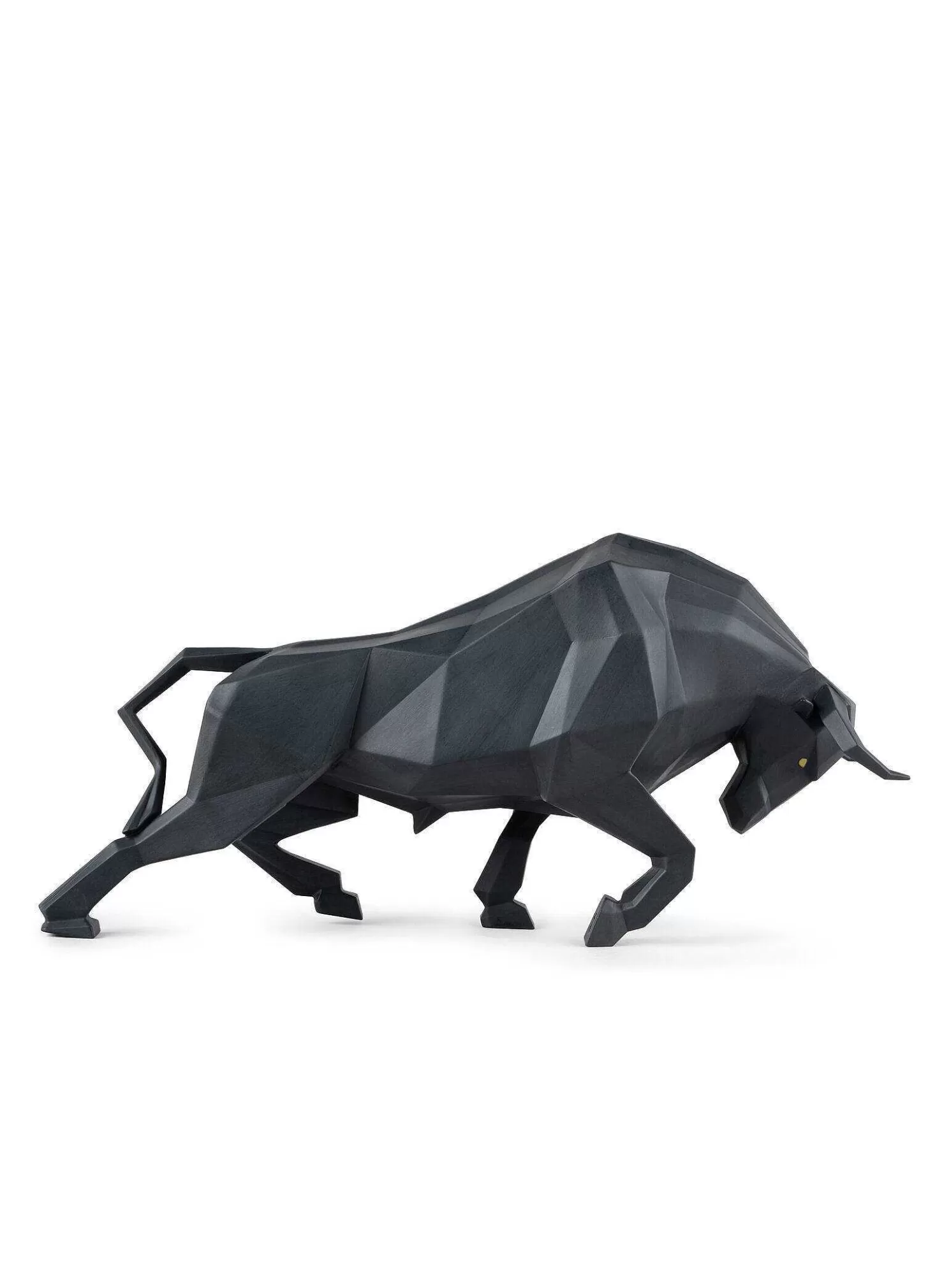 Lladró Bull Sculpture. Black Matte^ Gifts