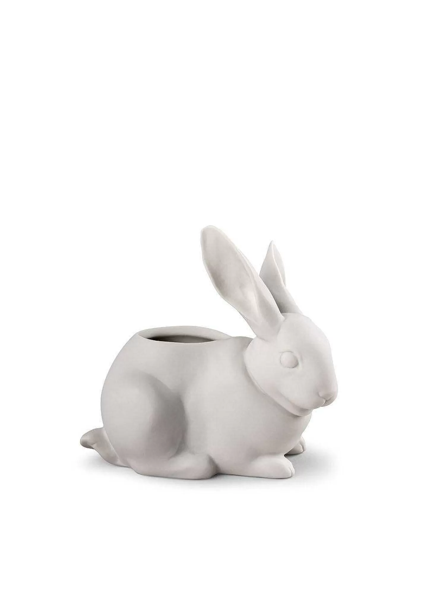 Lladró Bunny Garden Figurine. Matte White. Plant The Future^ Design