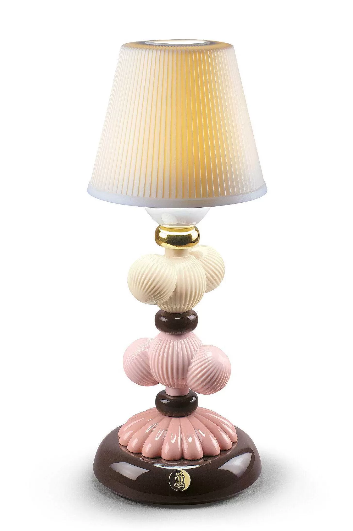 Lladró Cactus Firefly Golden Fall Table Lamp. Pink^ Light & Scent