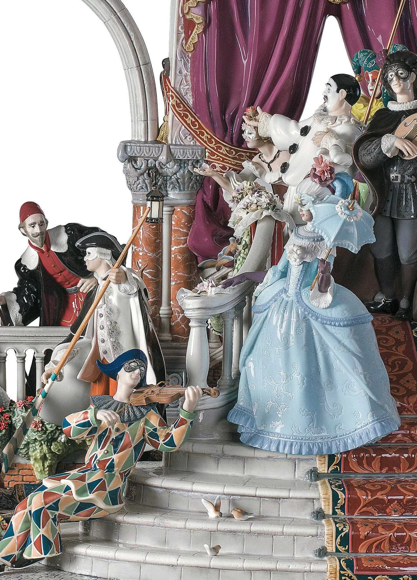 Lladró Carnival In Venice Sculpture. Limited Edition^ High Porcelain