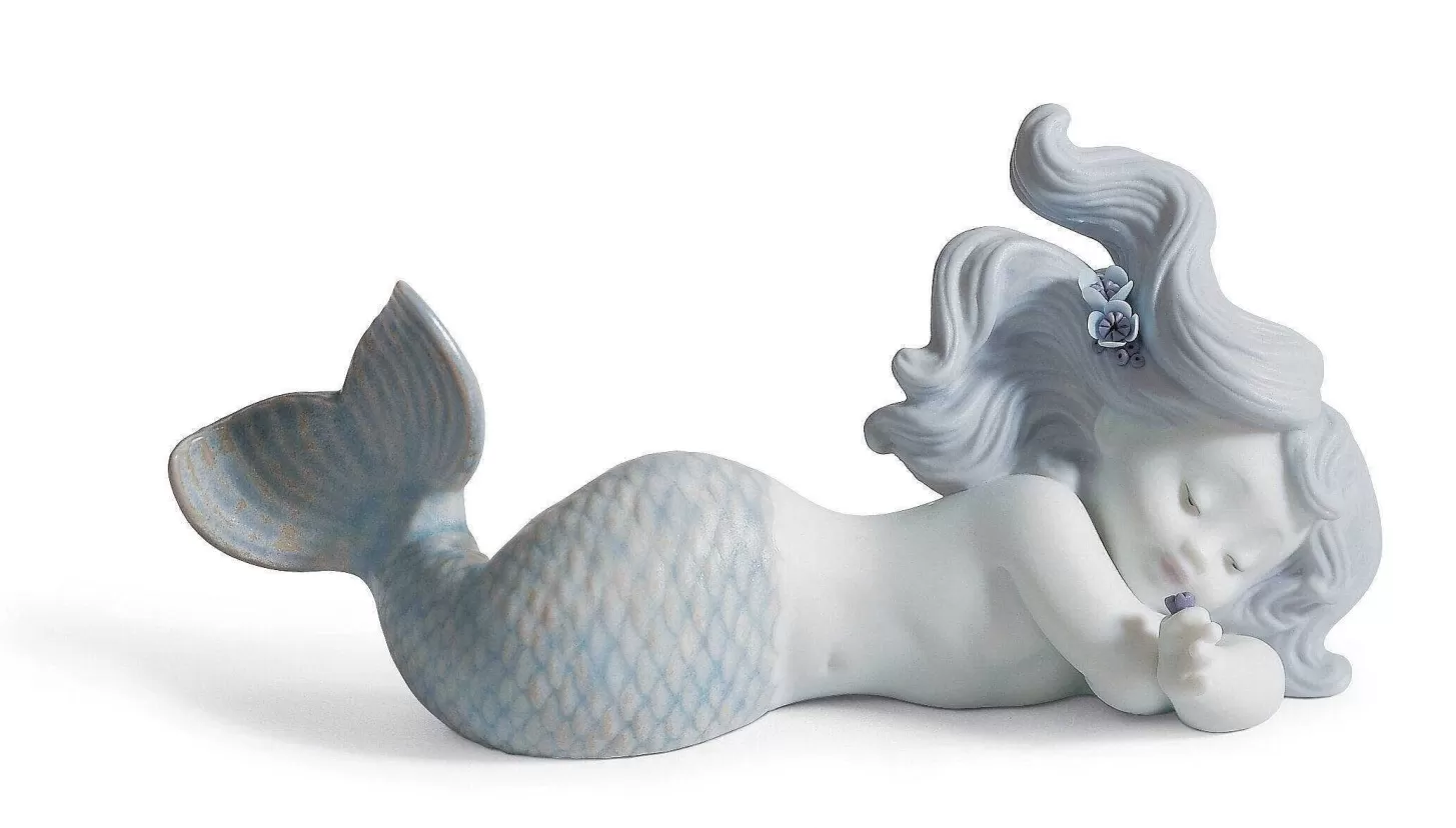 Lladró Day Dreaming At Sea Mermaid Figurine^ Mythology