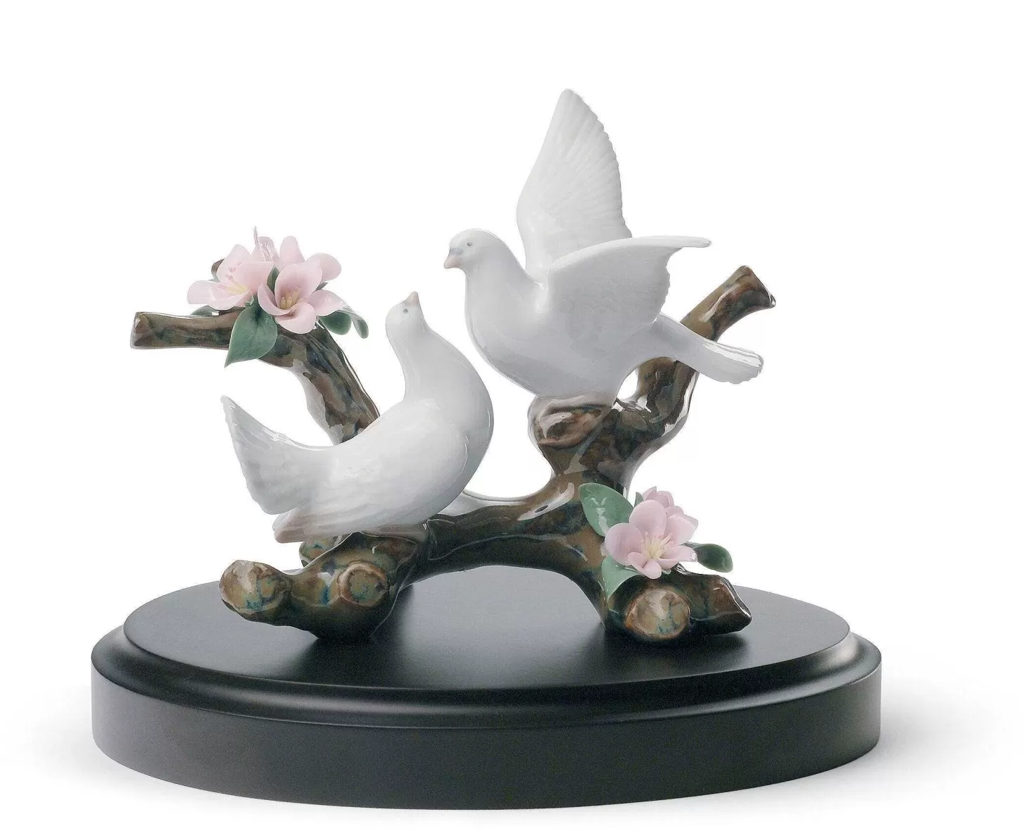Lladró Doves On A Cherry Tree Figurine^ Gifts