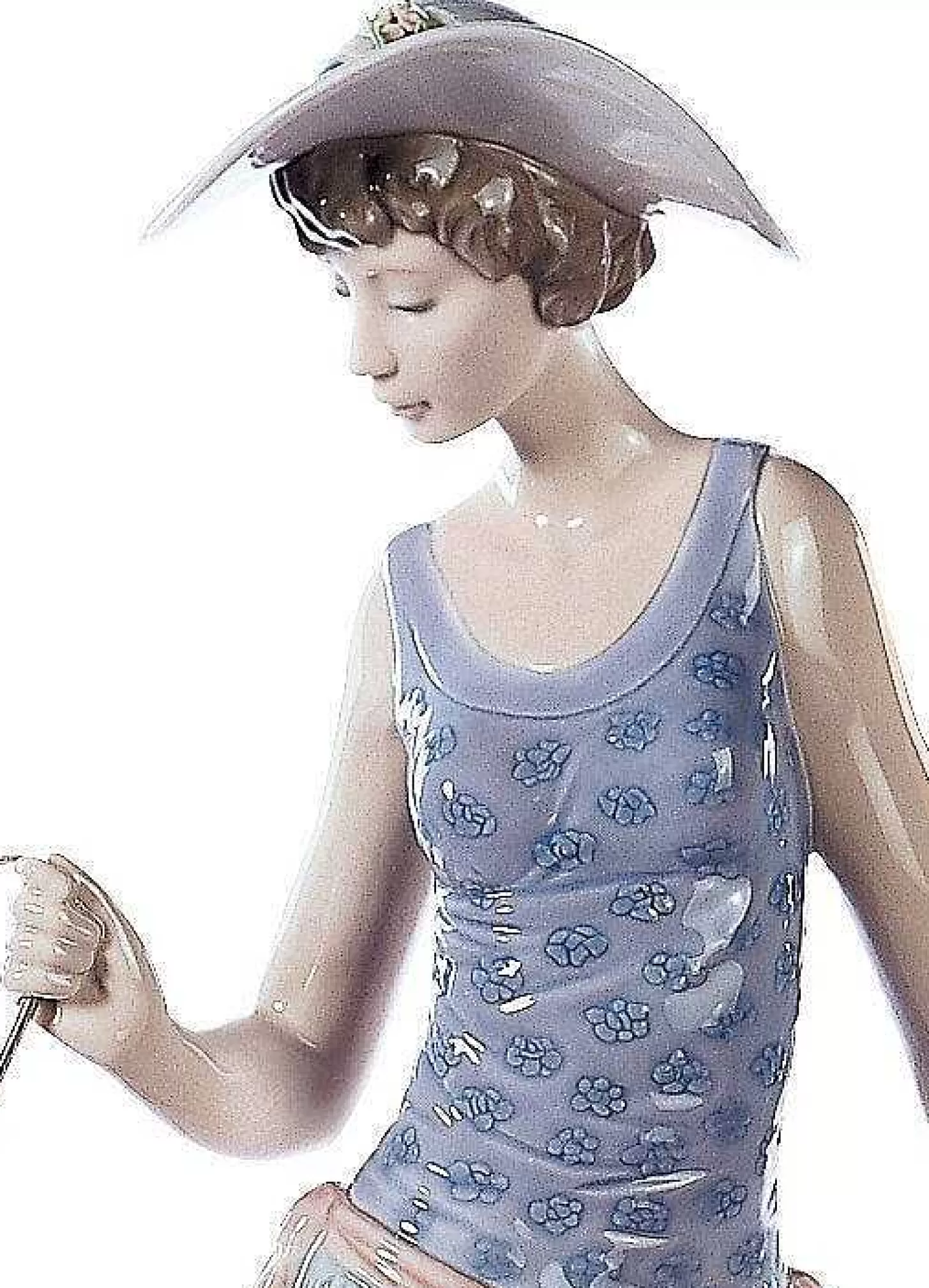 Lladró Elegant Promenade Woman Figurine^ Women