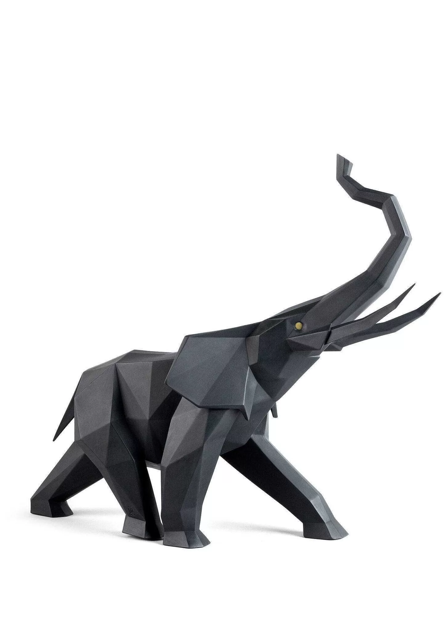 Lladró Elephant Sculpture. Black Matte^ Gifts