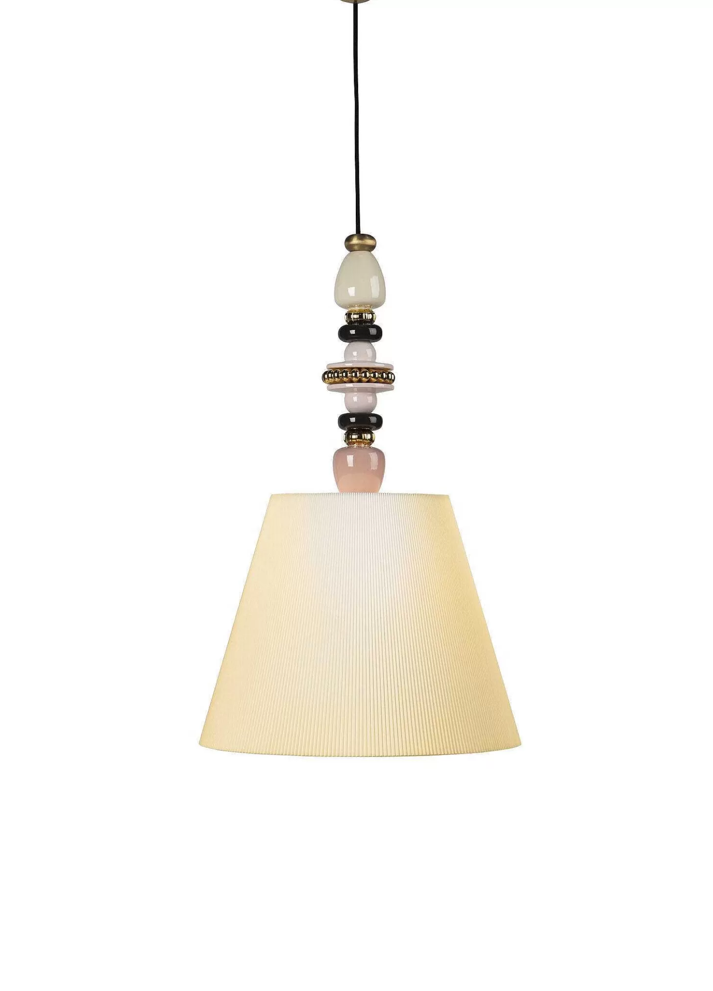 Lladró Firefly Ceiling Lamp. Pink And Golden Luster. (Us)^ Lighting