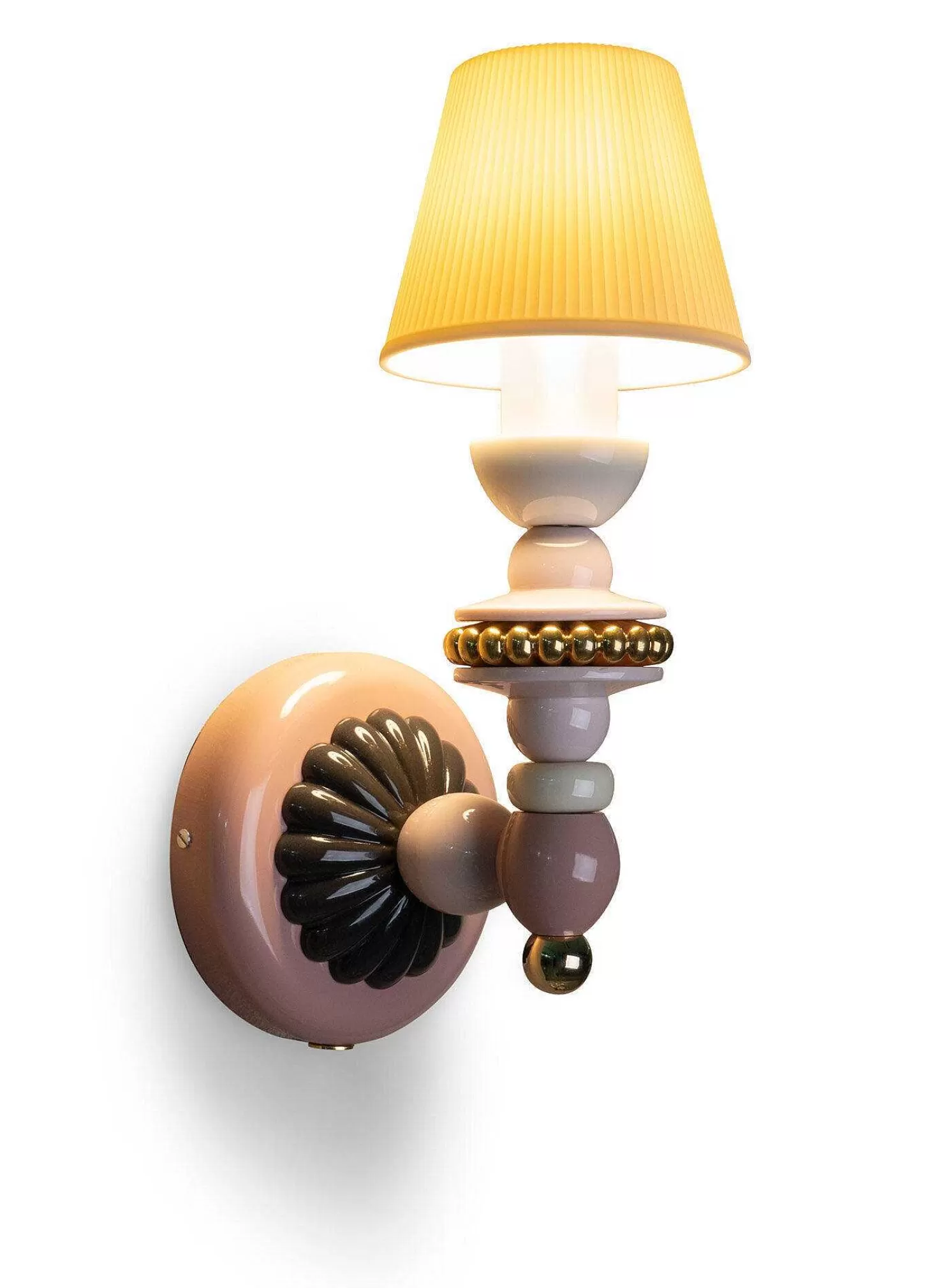 Lladró Firefly Wall Sconce. Pink And Gold. (Us)^ Firefly