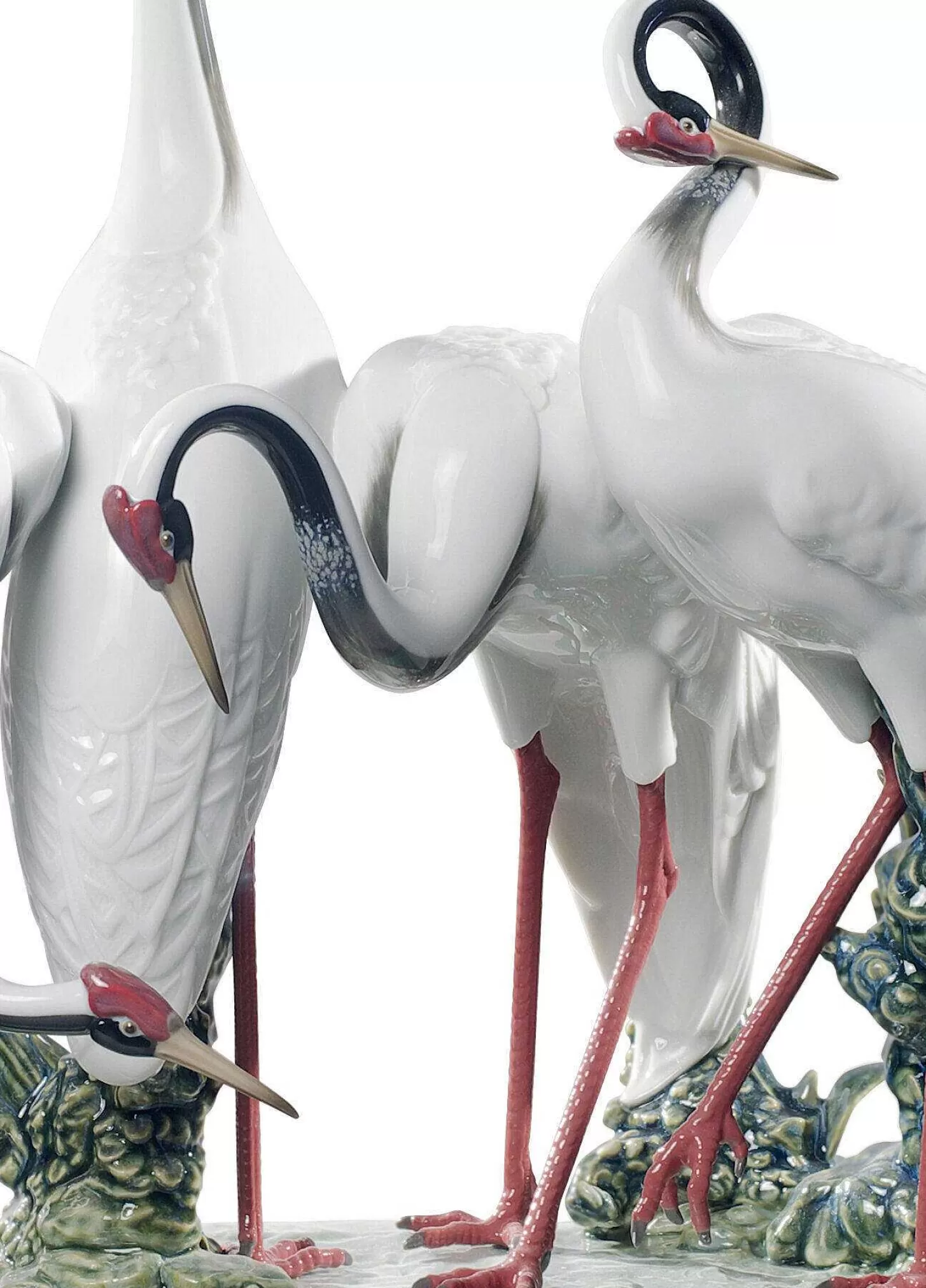Lladró Flock Of Cranes Sculpture. Limited Edition^ Animals