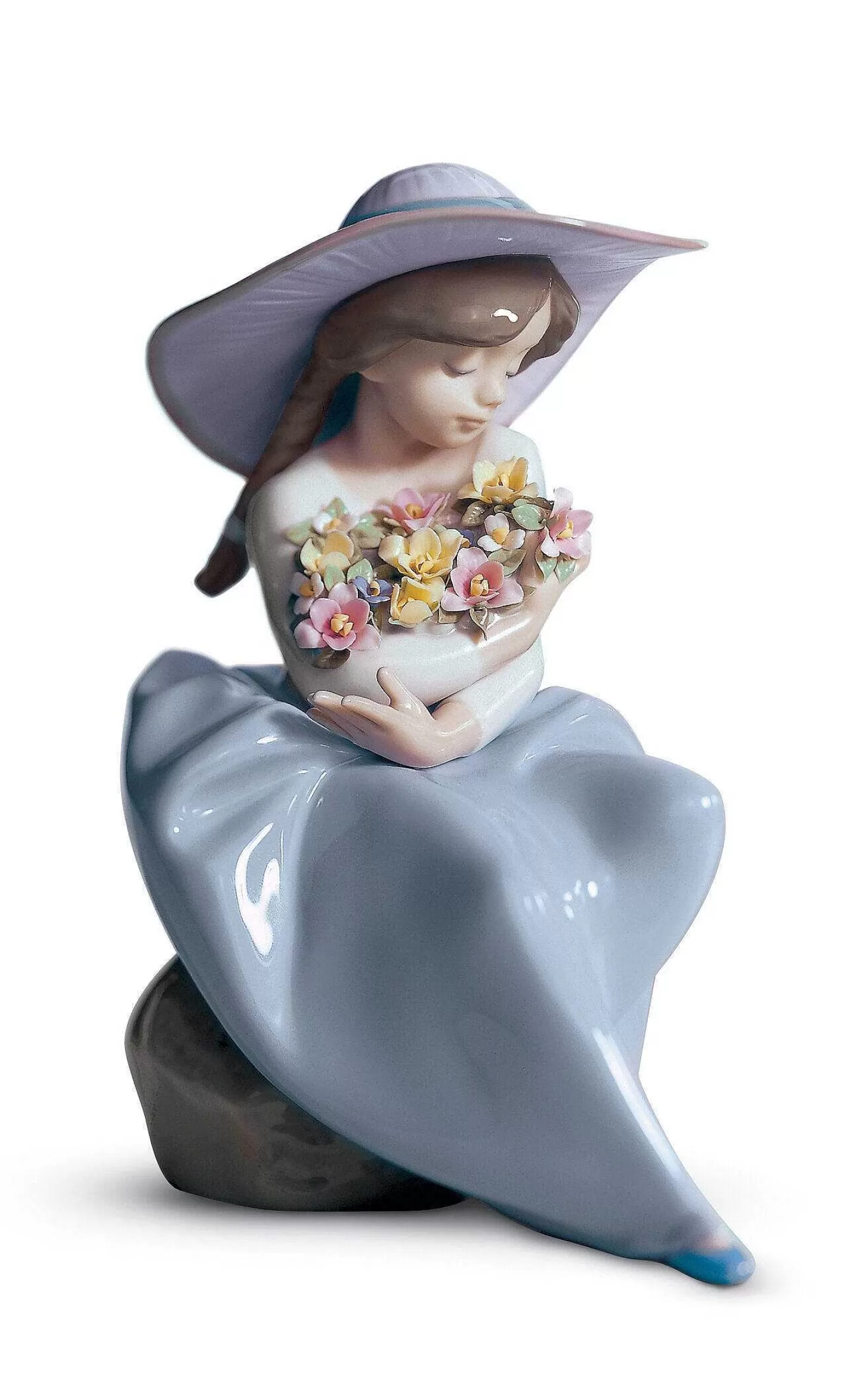 Lladró Fragrant Bouquet Girl Figurine^ Children
