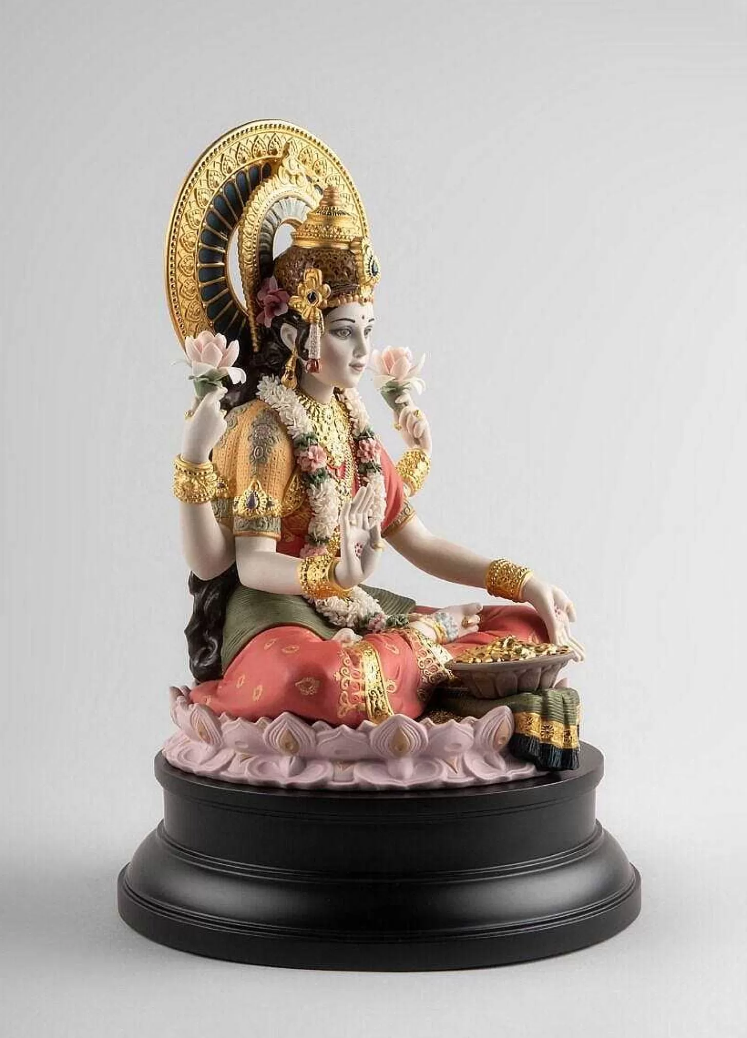 Lladró Goddess Lakshmi Sculpture. Limited Edition^ Hinduism