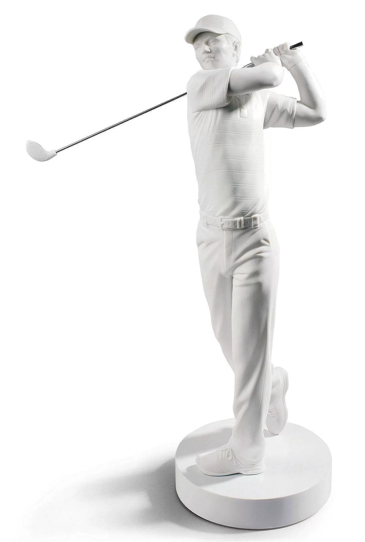Lladró Golf Champion Man Figurine. White^ Sports