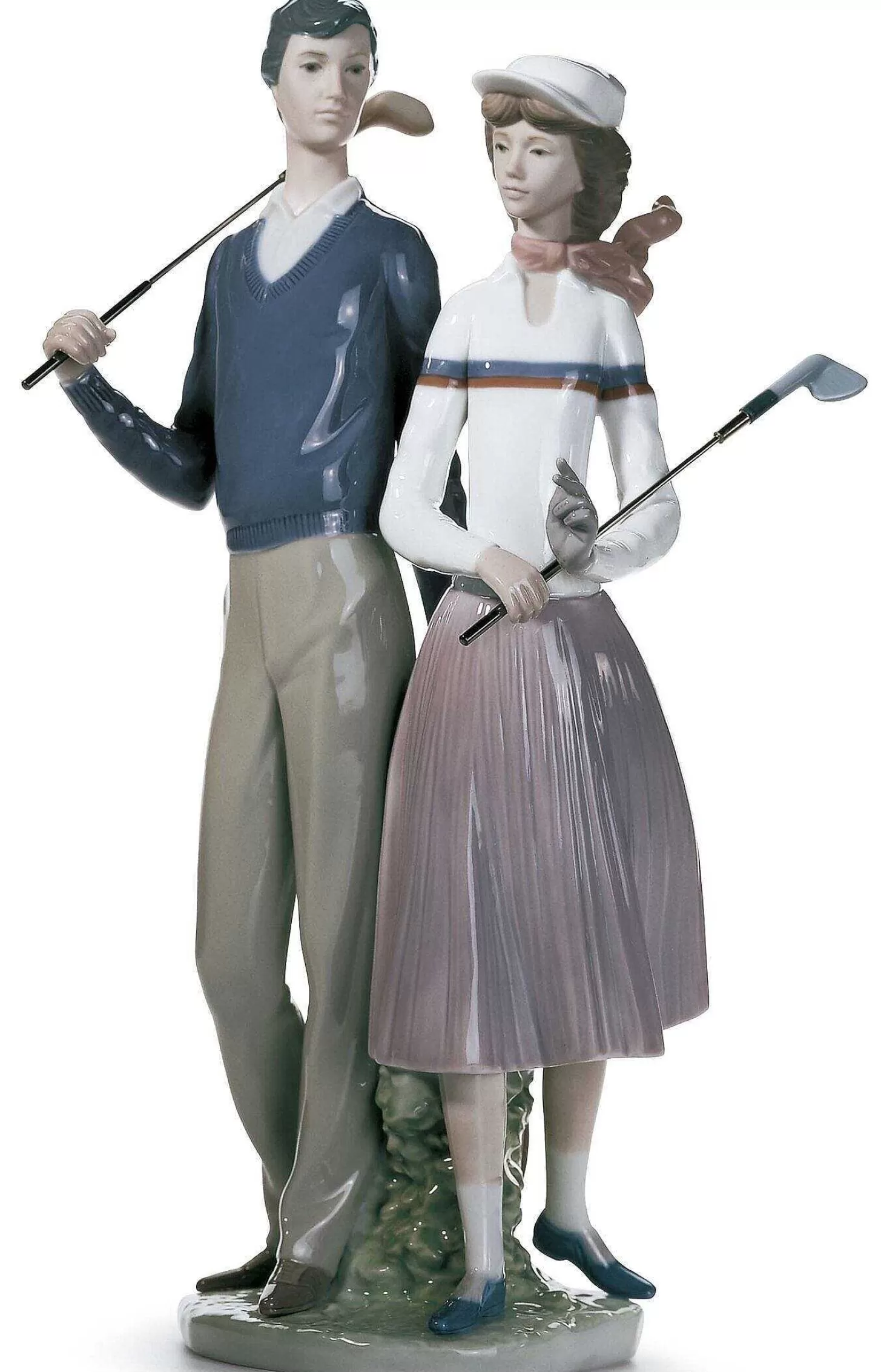 Lladró Golfing Couple Gloss^ Sports