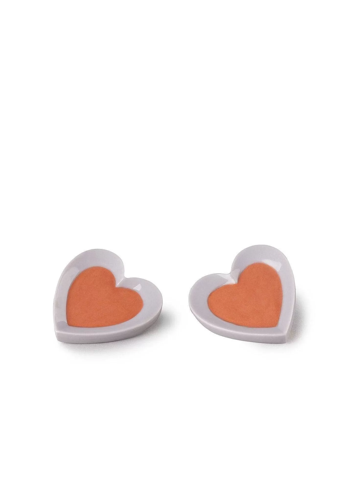 Lladró Hearts Earrings. Violet & Red^ Jewelry