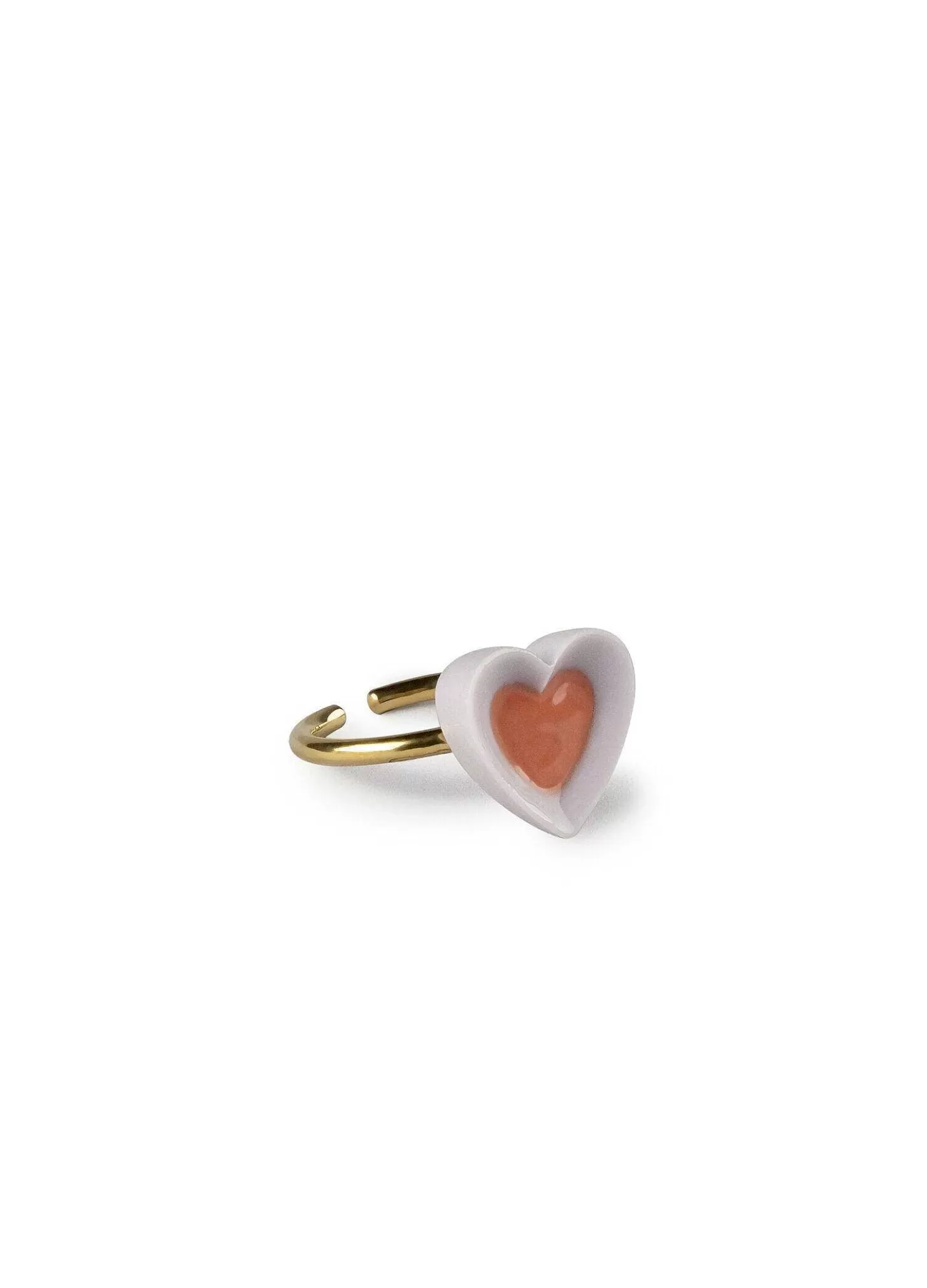 Lladró Hearts Metal Ring. Violet & Red^ Jewelry
