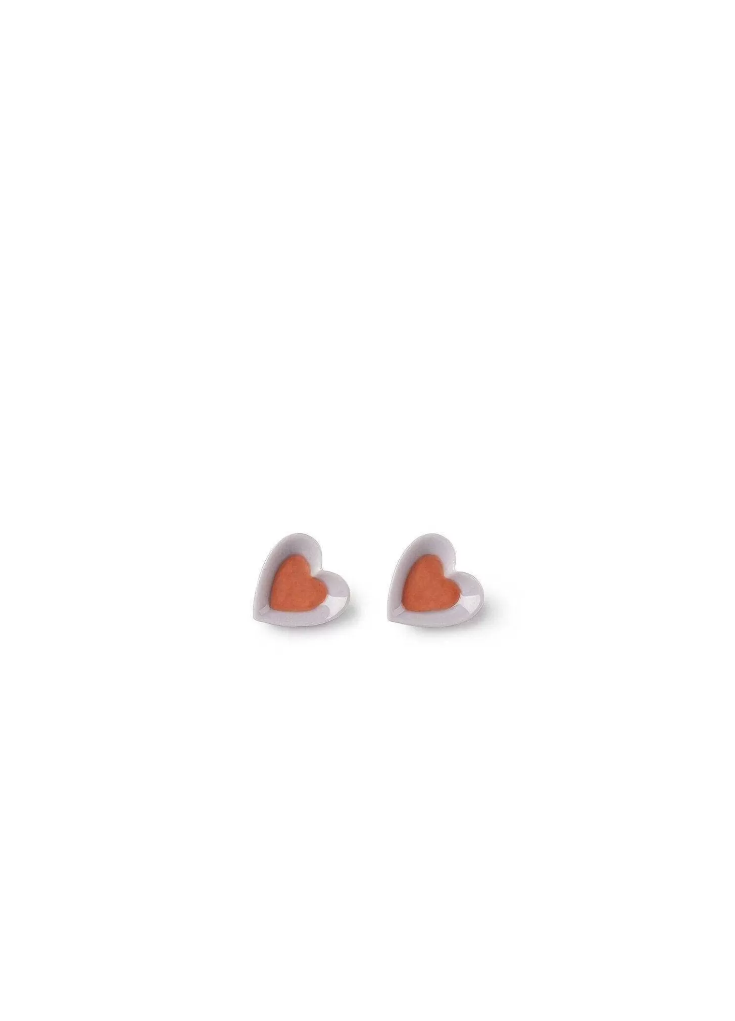 Lladró Hearts Stud Earrings. Violet & Red^ Jewelry