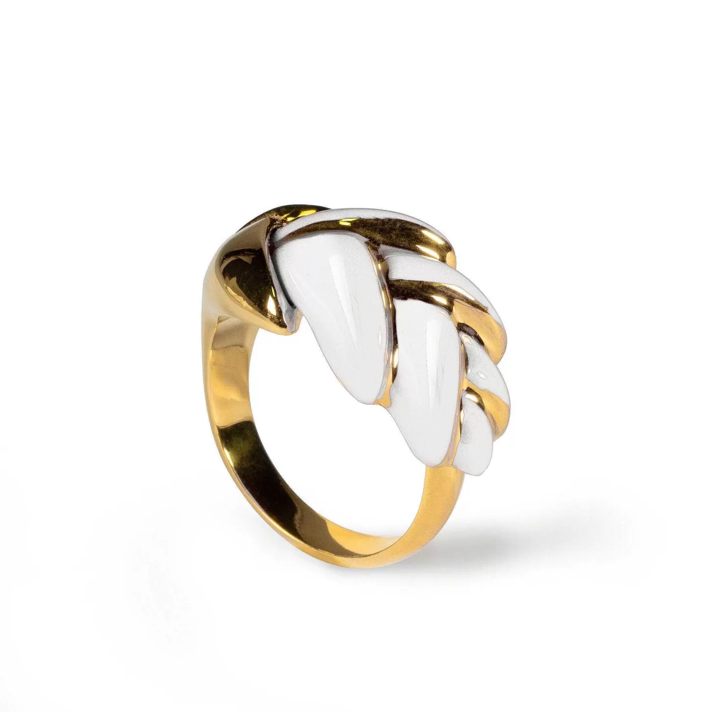 Lladró Heliconia Metal Ring. Adjustable^ Jewelry
