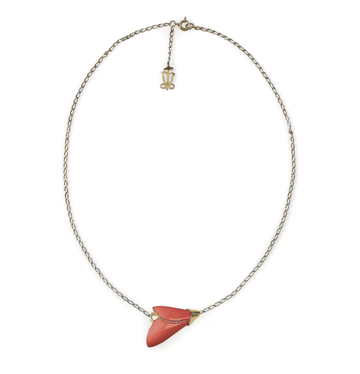 Lladró Heliconia Pendant. Coral^ Jewelry