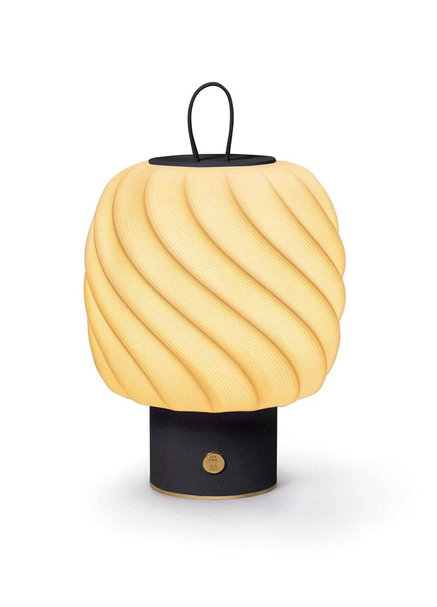 Lladró Ice Cream Portable Lamp. Medium. Black^ Light & Scent