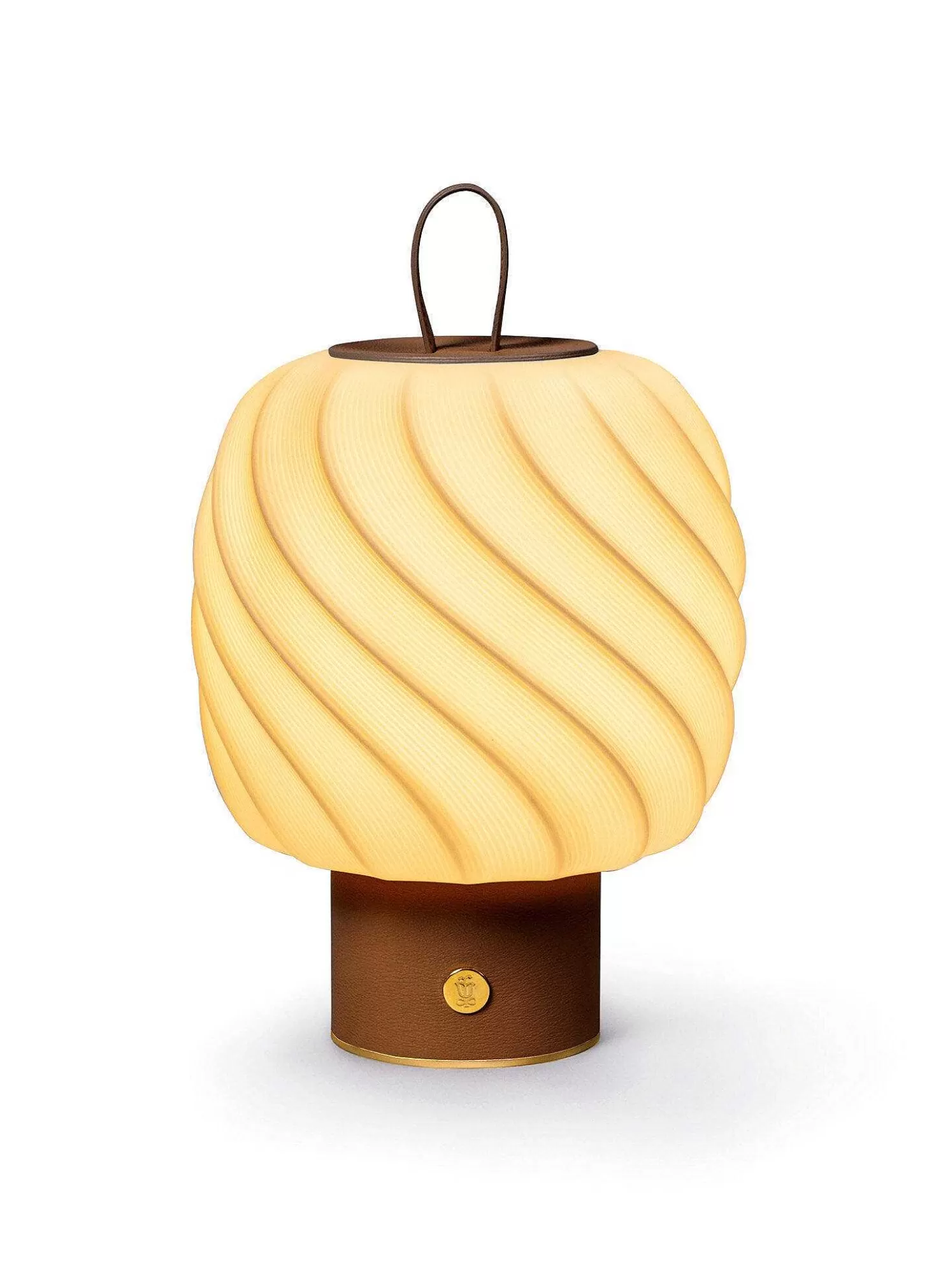 Lladró Ice Cream Portable Lamp. Medium. Leather^ Light & Scent