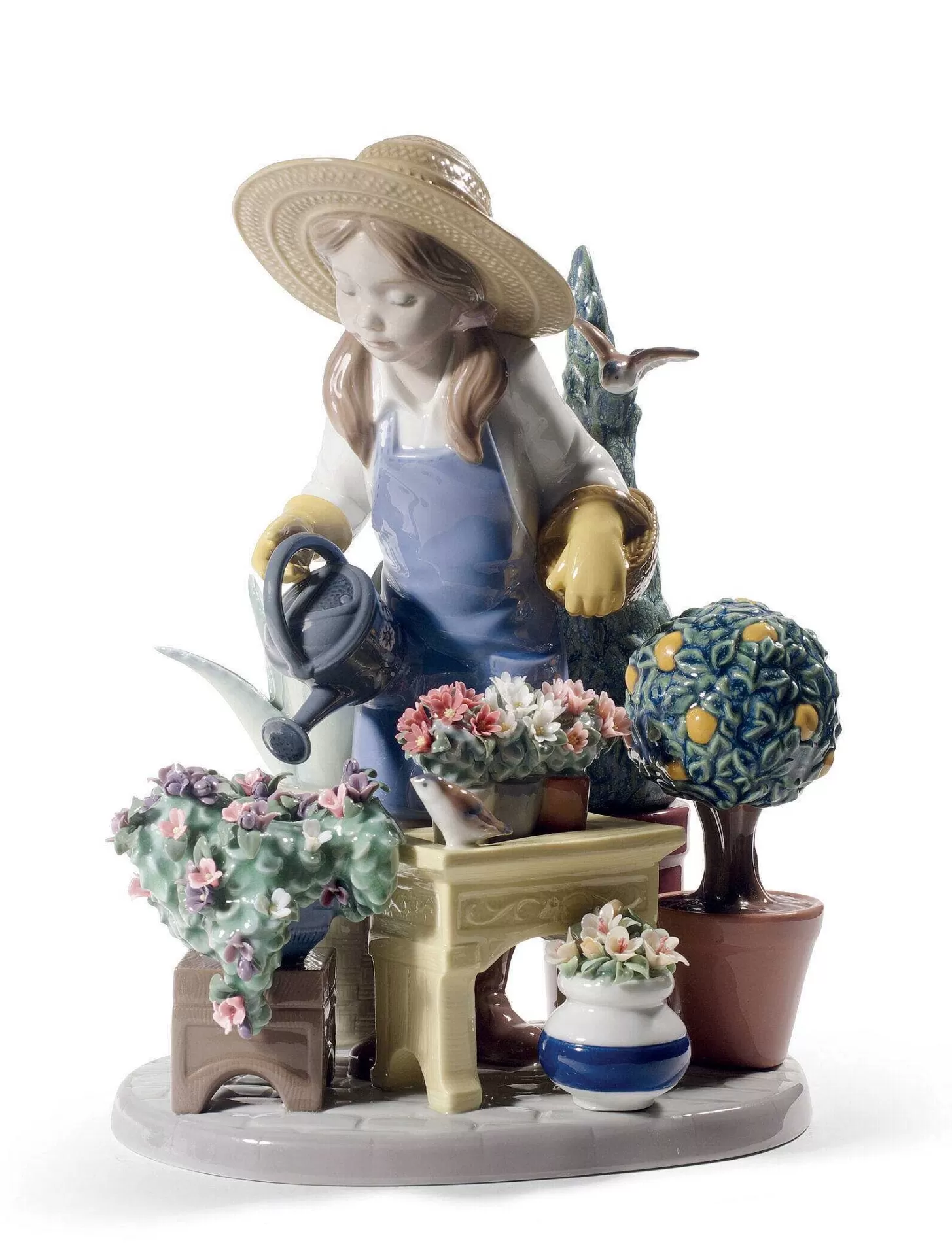 Lladró In My Garden Girl Figurine^ Children