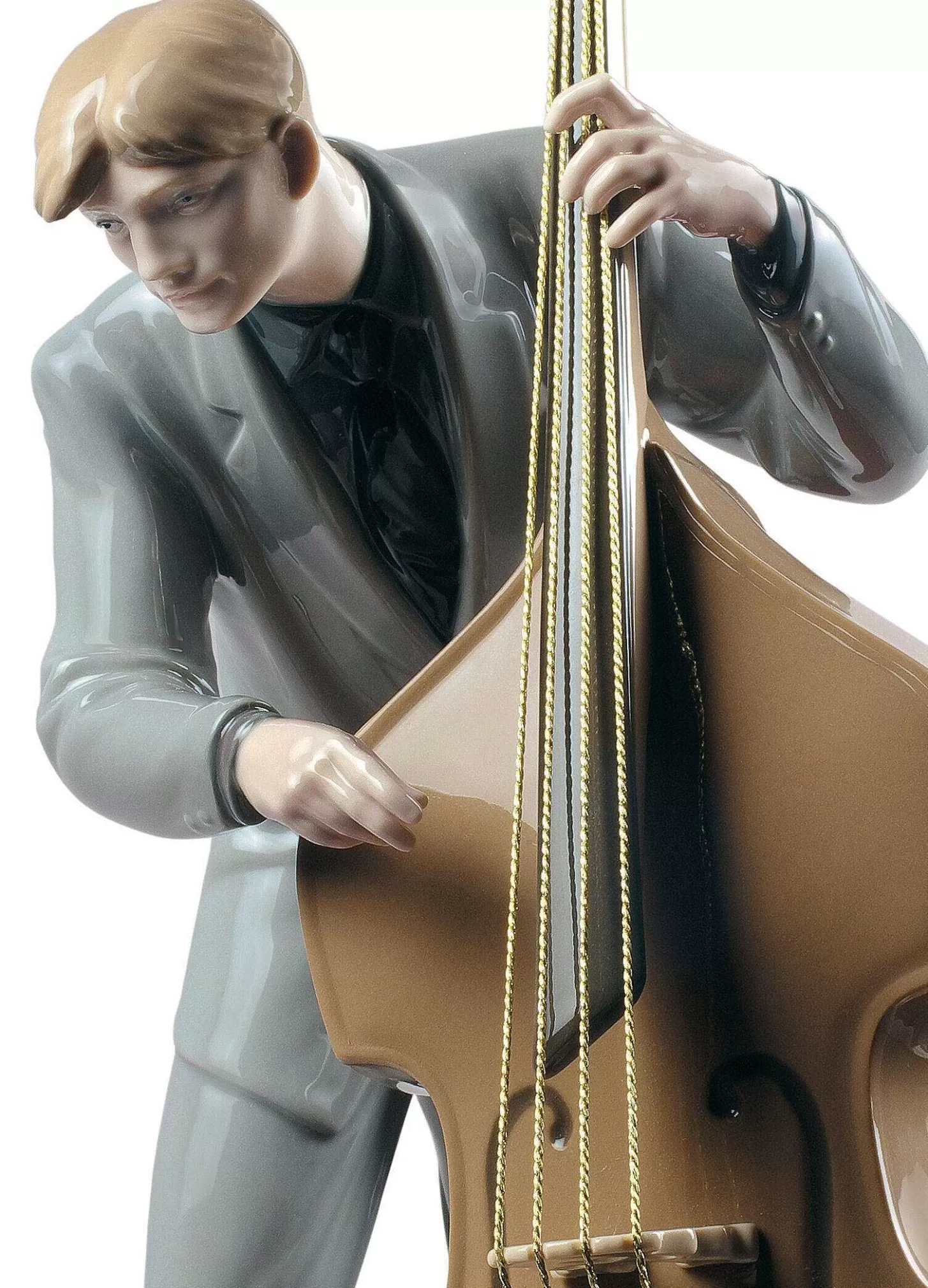 Lladró Jazz Bassist Figurine^ Performing Arts