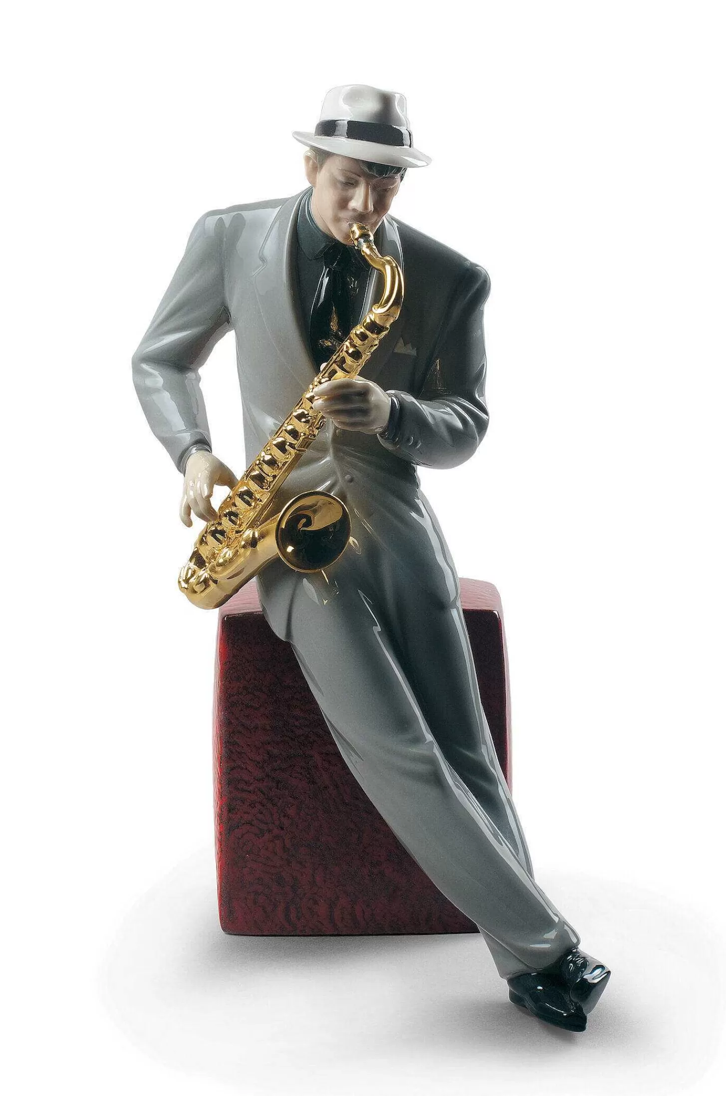 Lladró Jazz Saxophonist Figurine^ Performing Arts