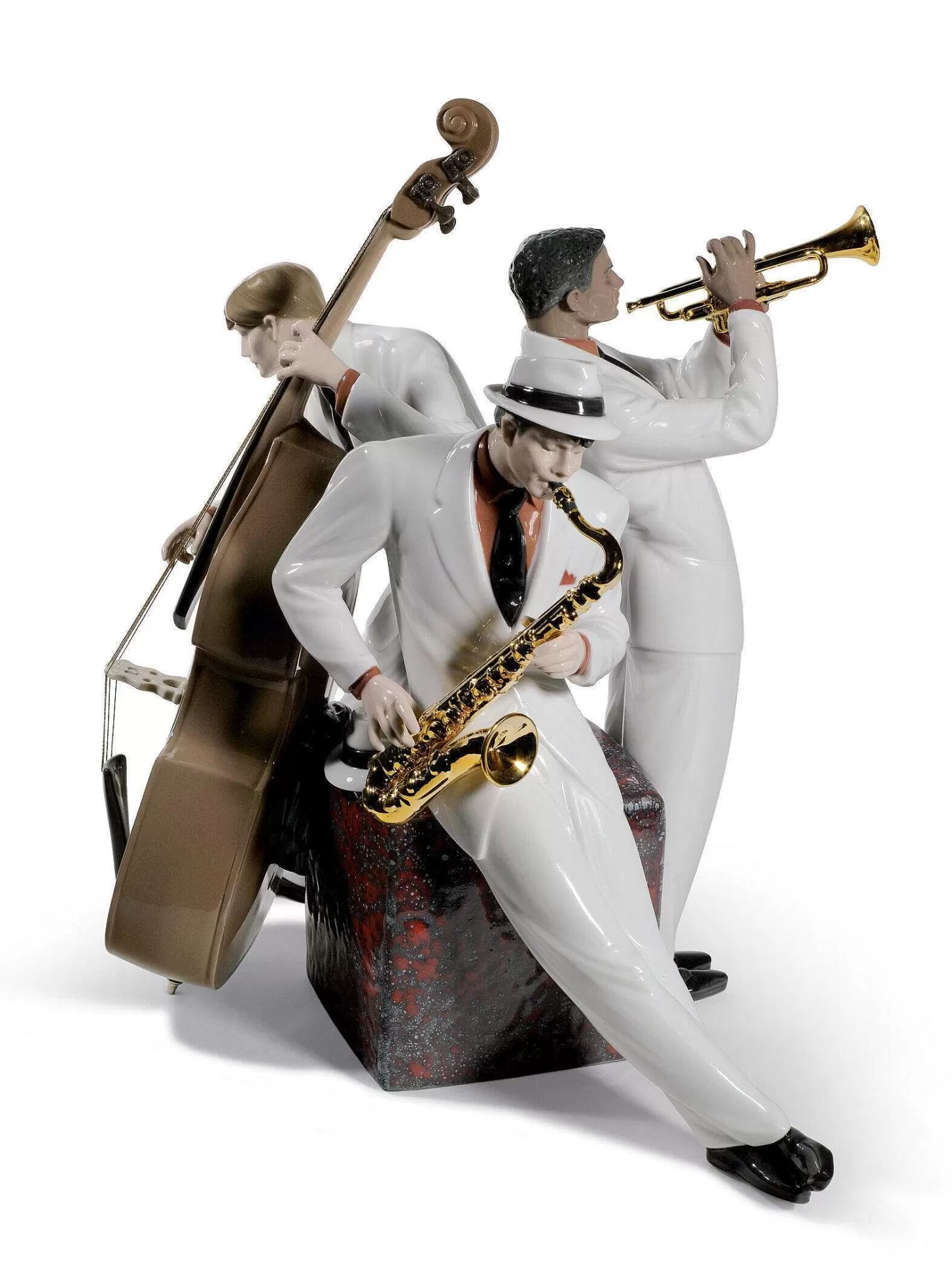 Lladró Jazz Trio Figurine. Limited Edition^ Performing Arts