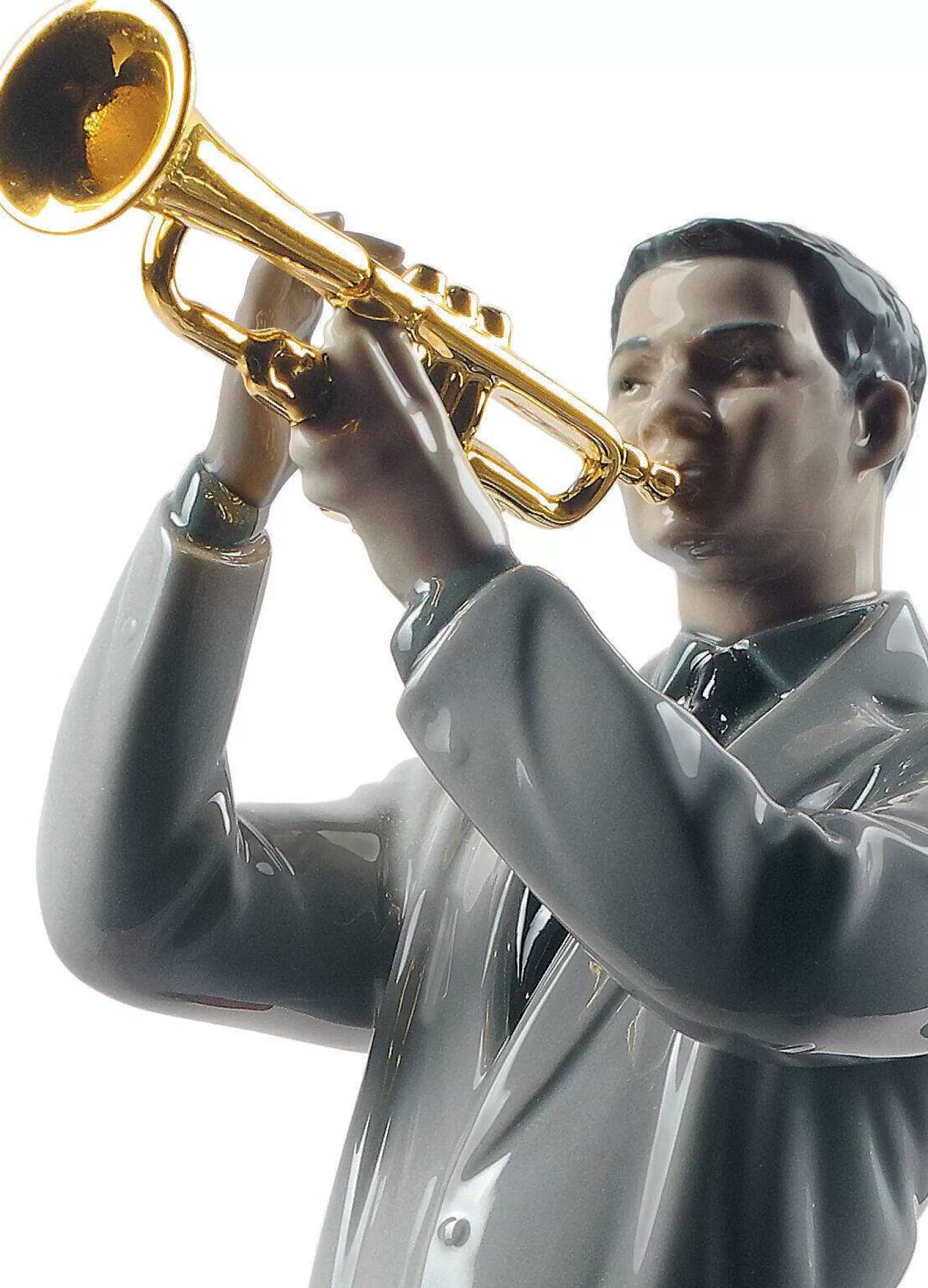 Lladró Jazz Trumpeter Figurine^ Performing Arts