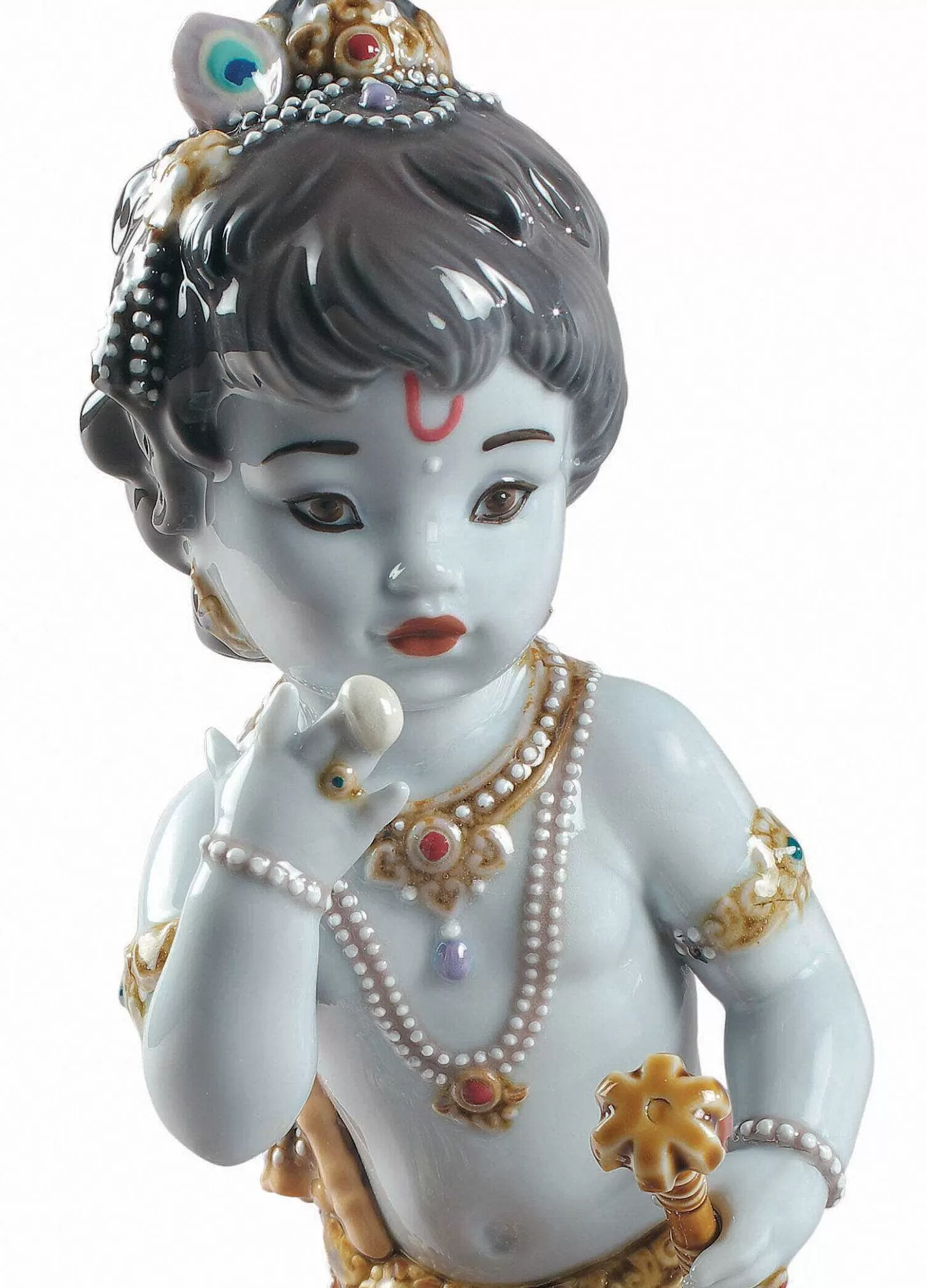 Lladró Krishna Butterthief Figurine^ Hinduism