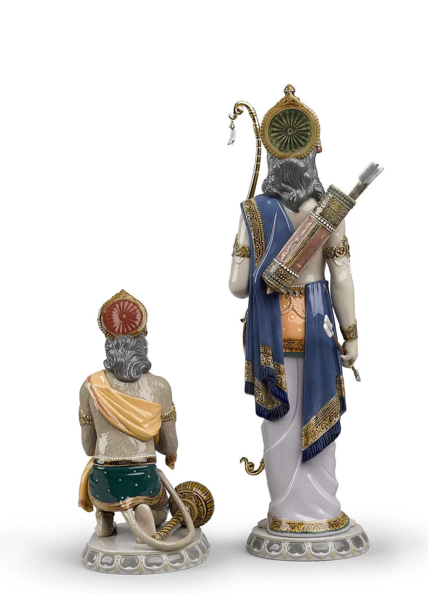 Lladró Lakshman And Hanuman Sculpture. Limited Edition^ Hinduism