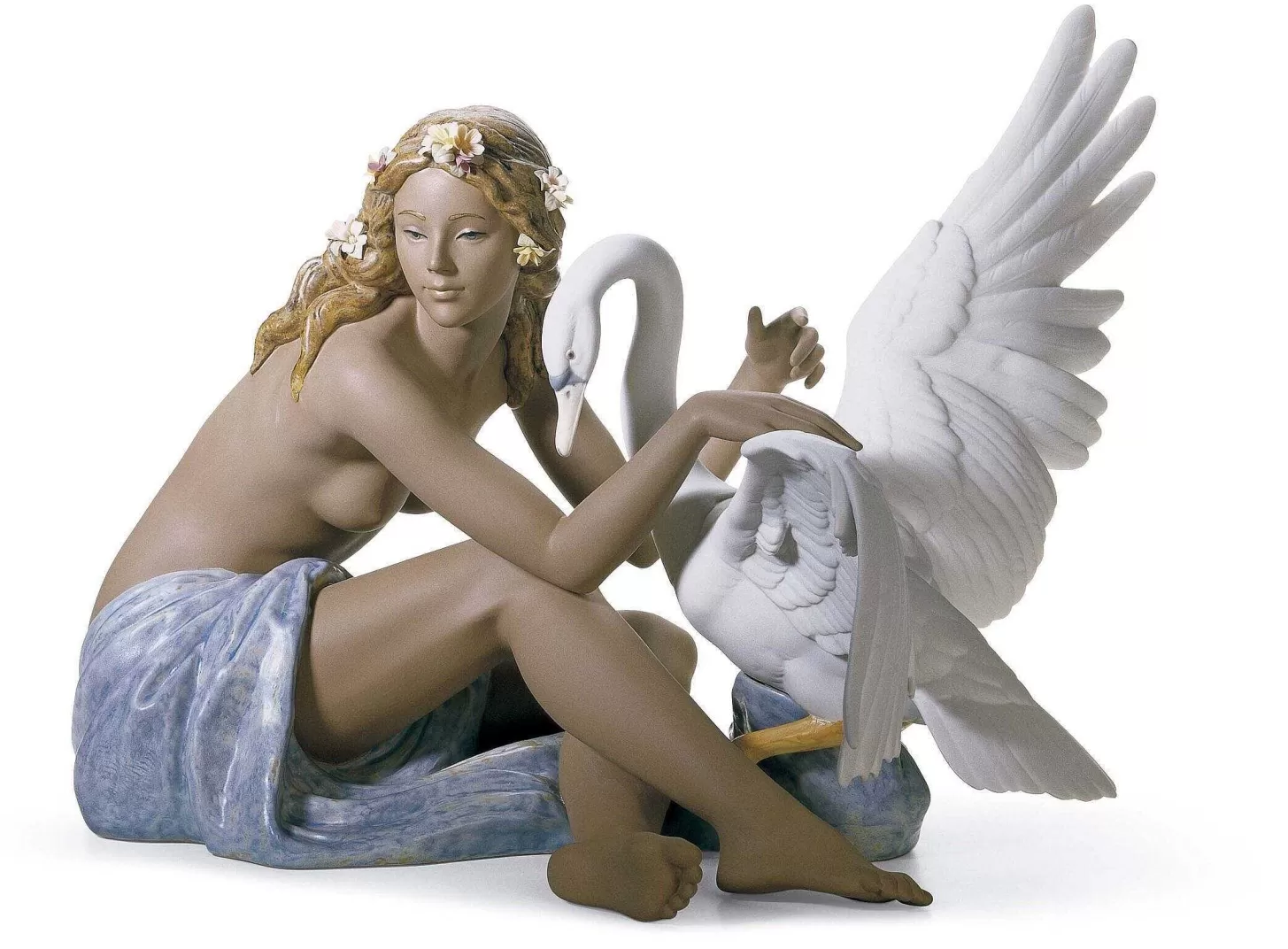 Lladró Leda And The Swan Figurine^ Mythology