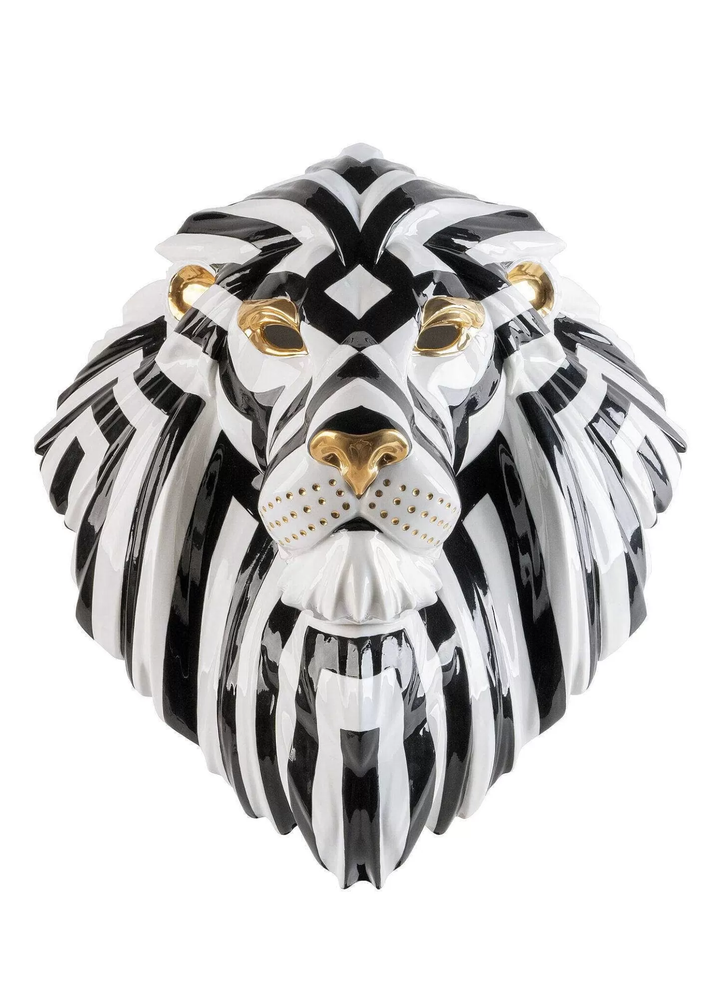 Lladró Lion Mask (Black-Gold)^ Design
