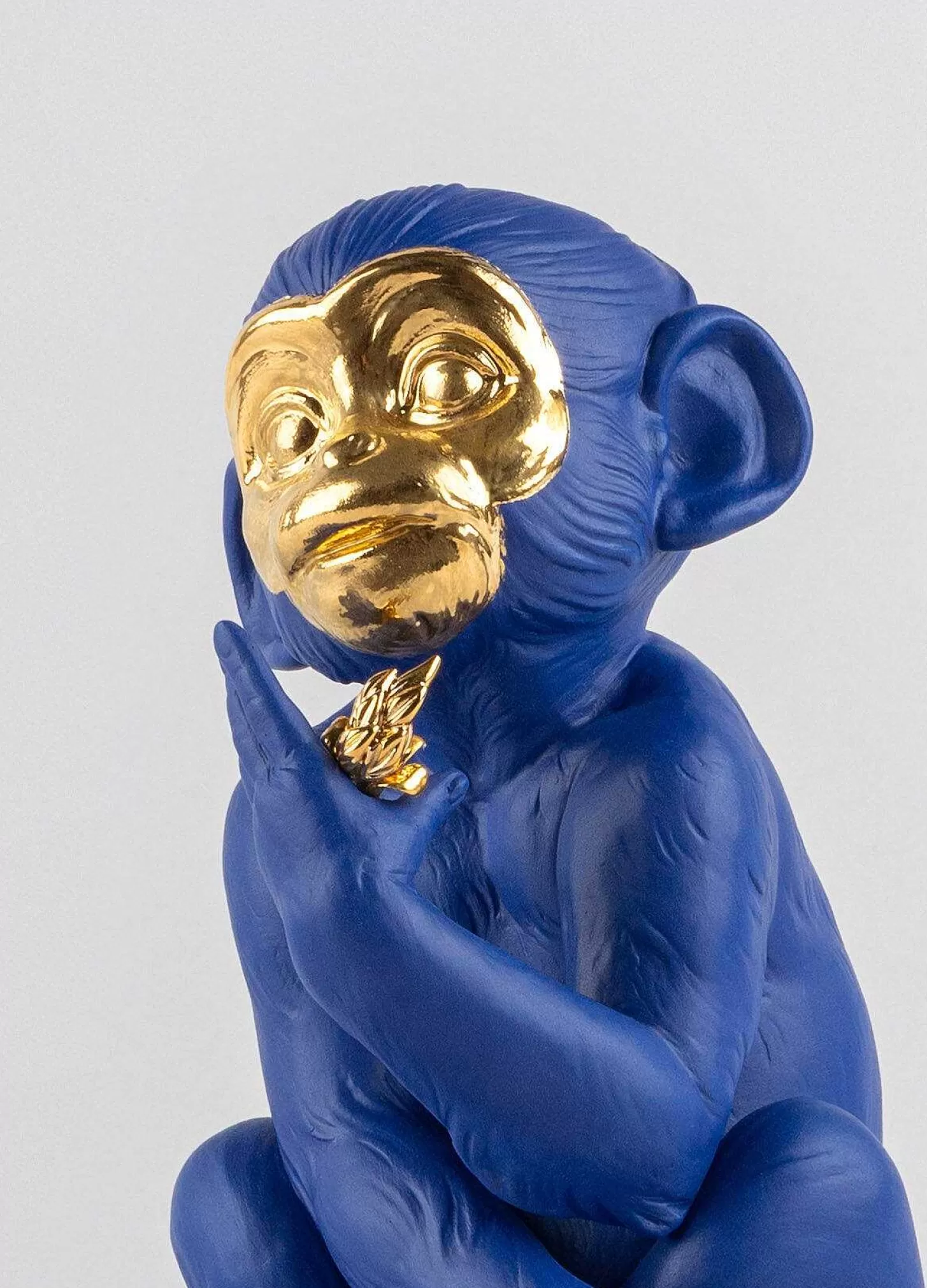 Lladró Little Monkey (Blue-Gold)^ Design