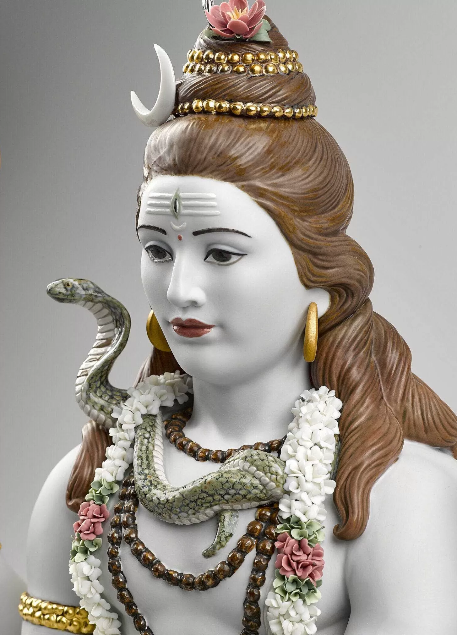 Lladró Lord Shiva Sculpture. Limited Edition^ High Porcelain