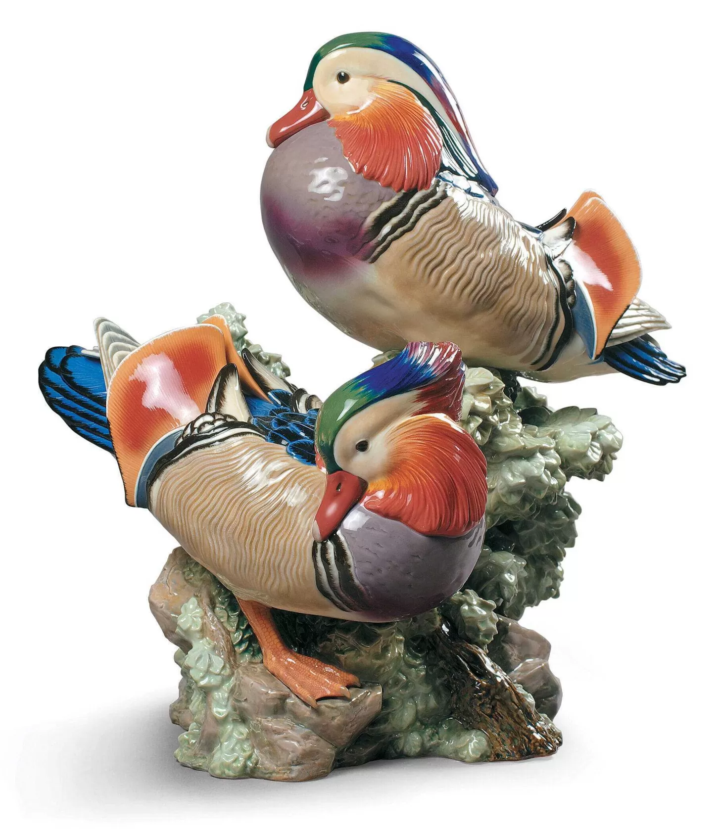 Lladró Mandarin Ducks Sculpture. Limited Edition^ Animals