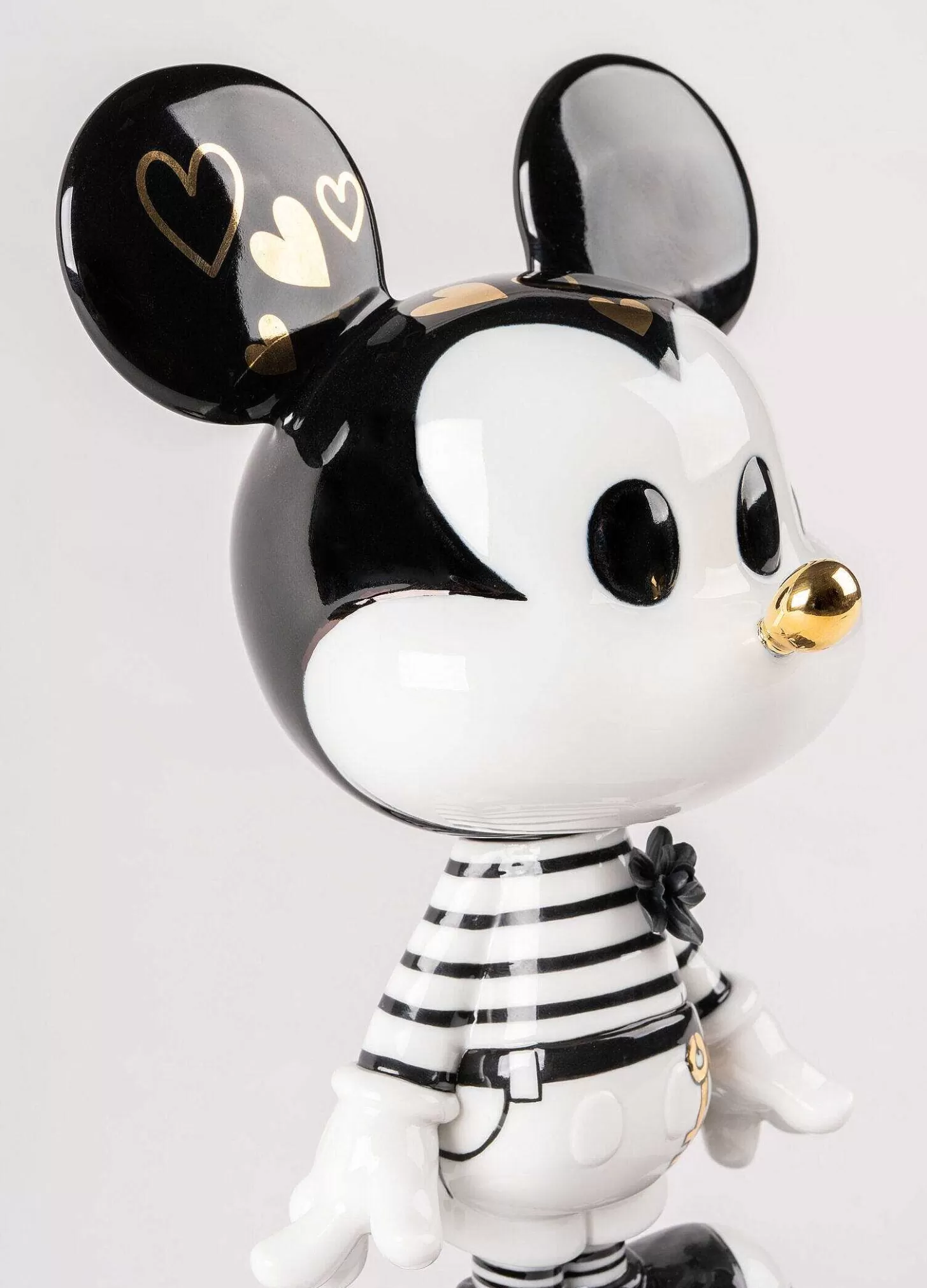 Lladró Mickey In Black And White Sculpture^ Licenses