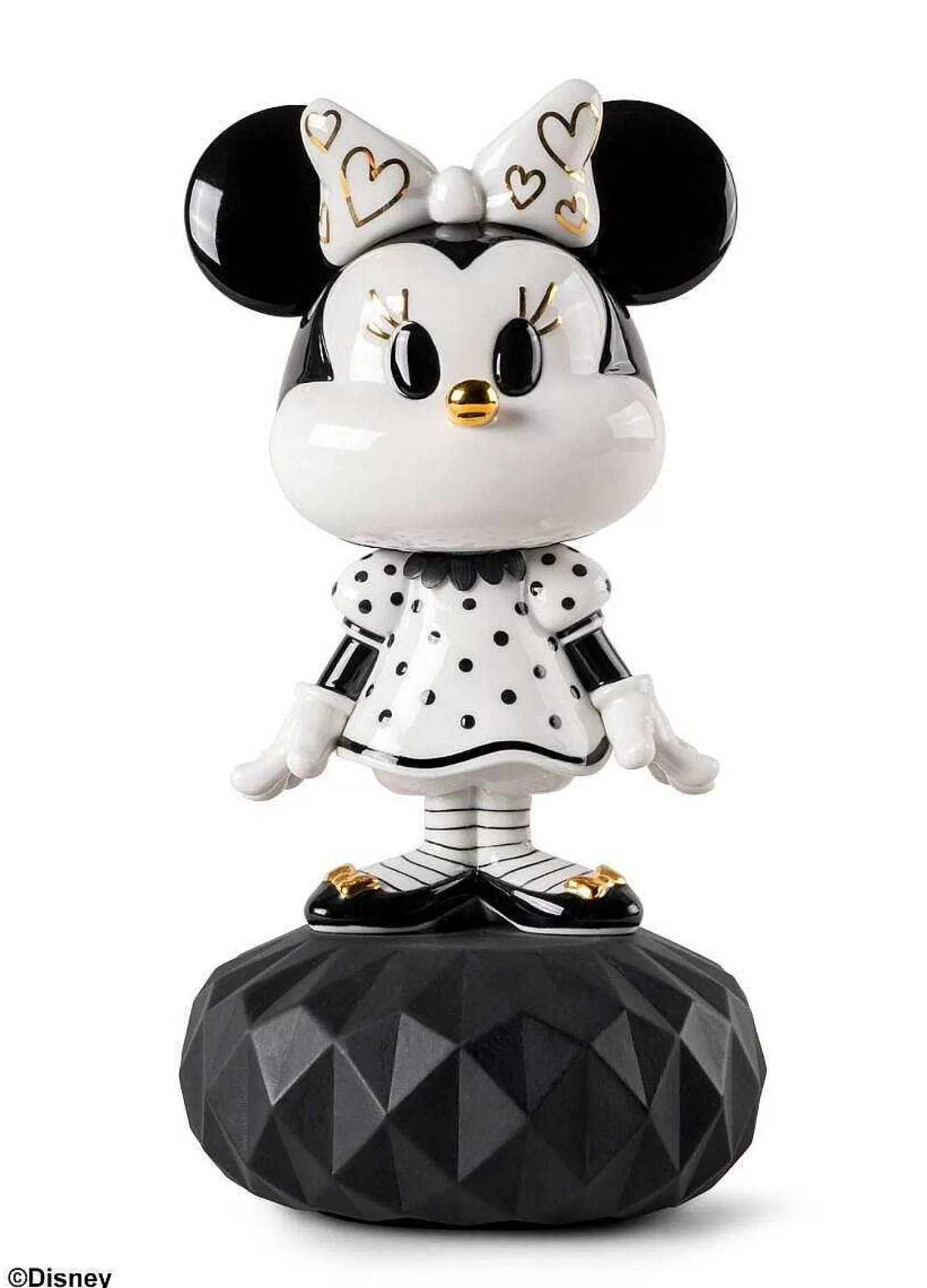 Lladró Minnie In Black And White Sculpture^ Gifts