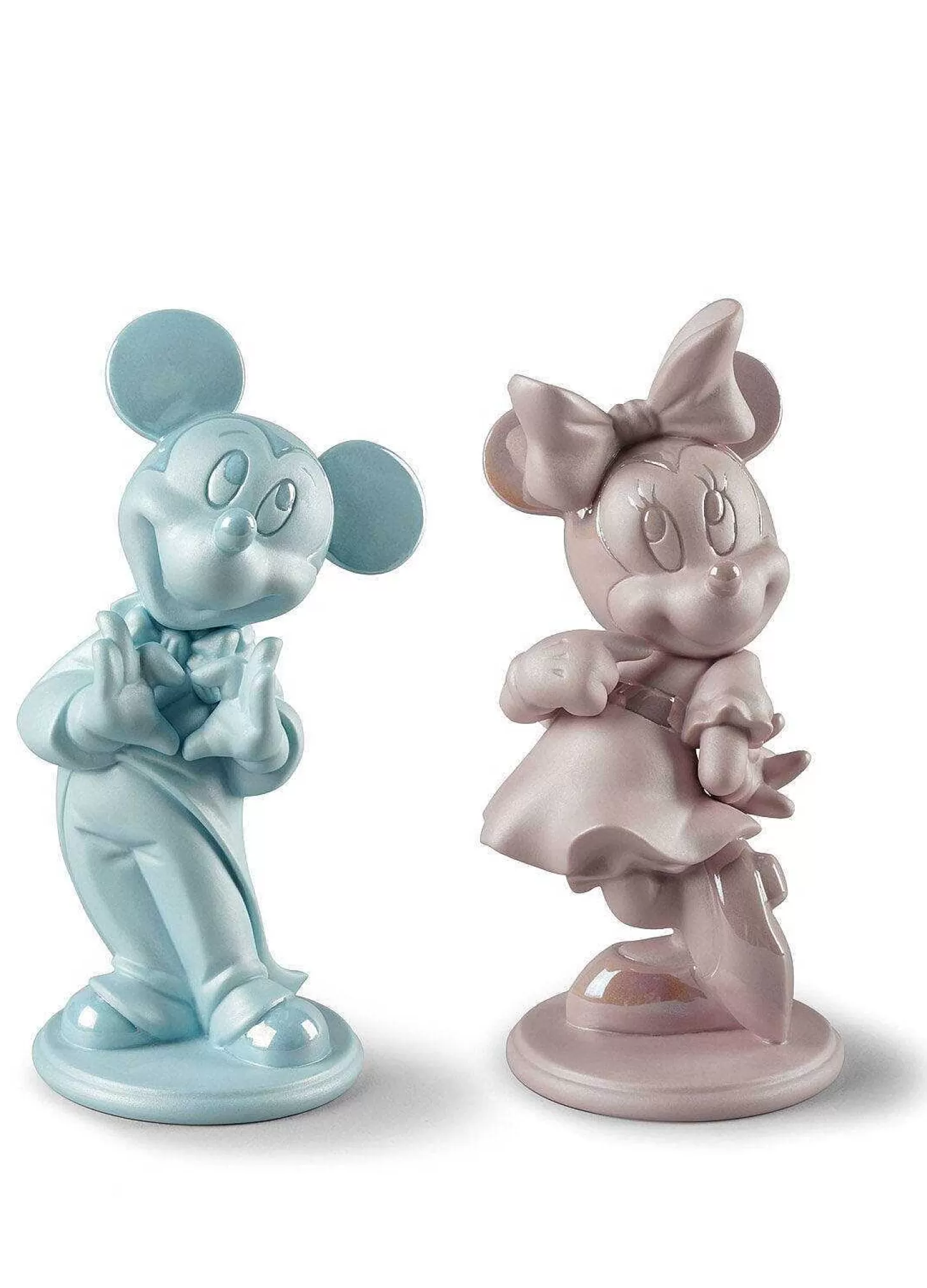 Lladró Minnie Mouse Figurine. Pink^ Design