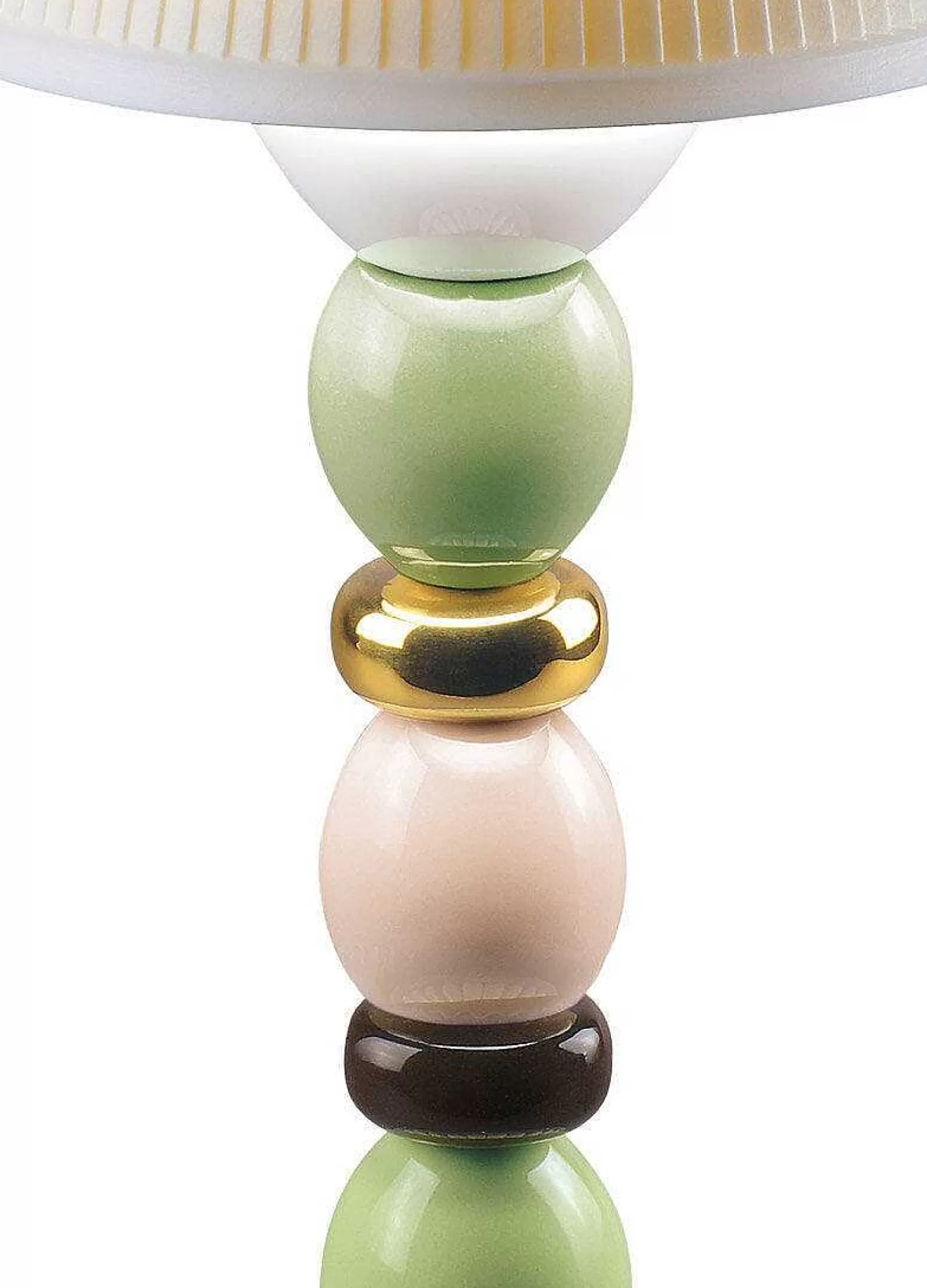 Lladró Palm Firefly Golden Fall Table Lamp. Green And Blue^ Lighting