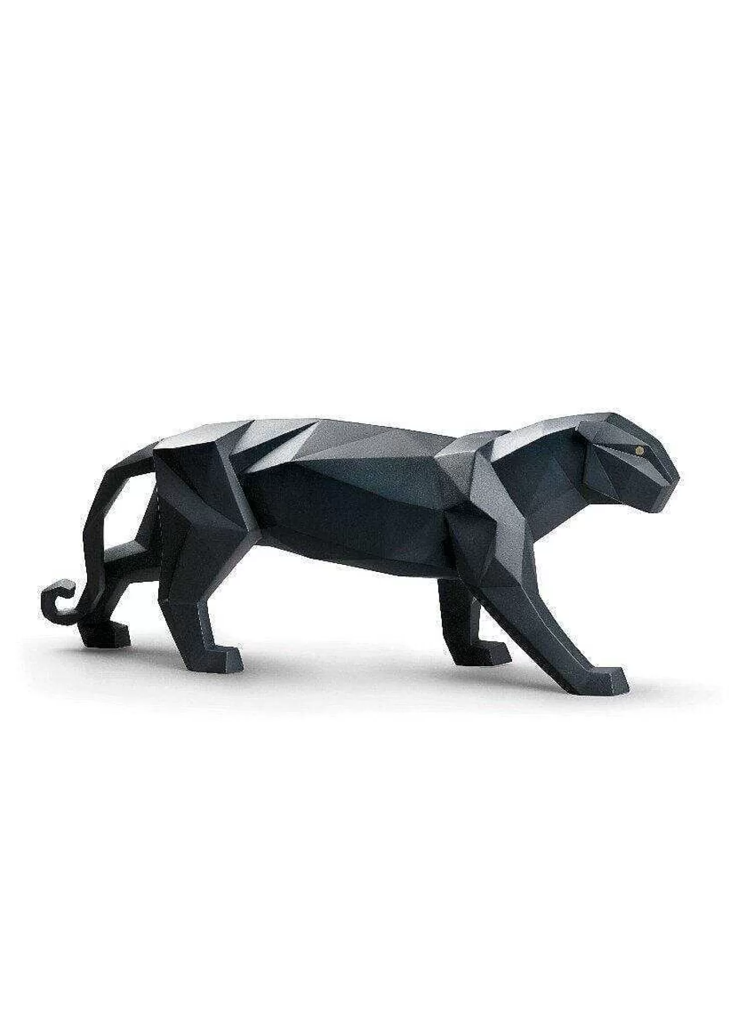 Lladró Panther Figurine. Black Matte^ Gifts