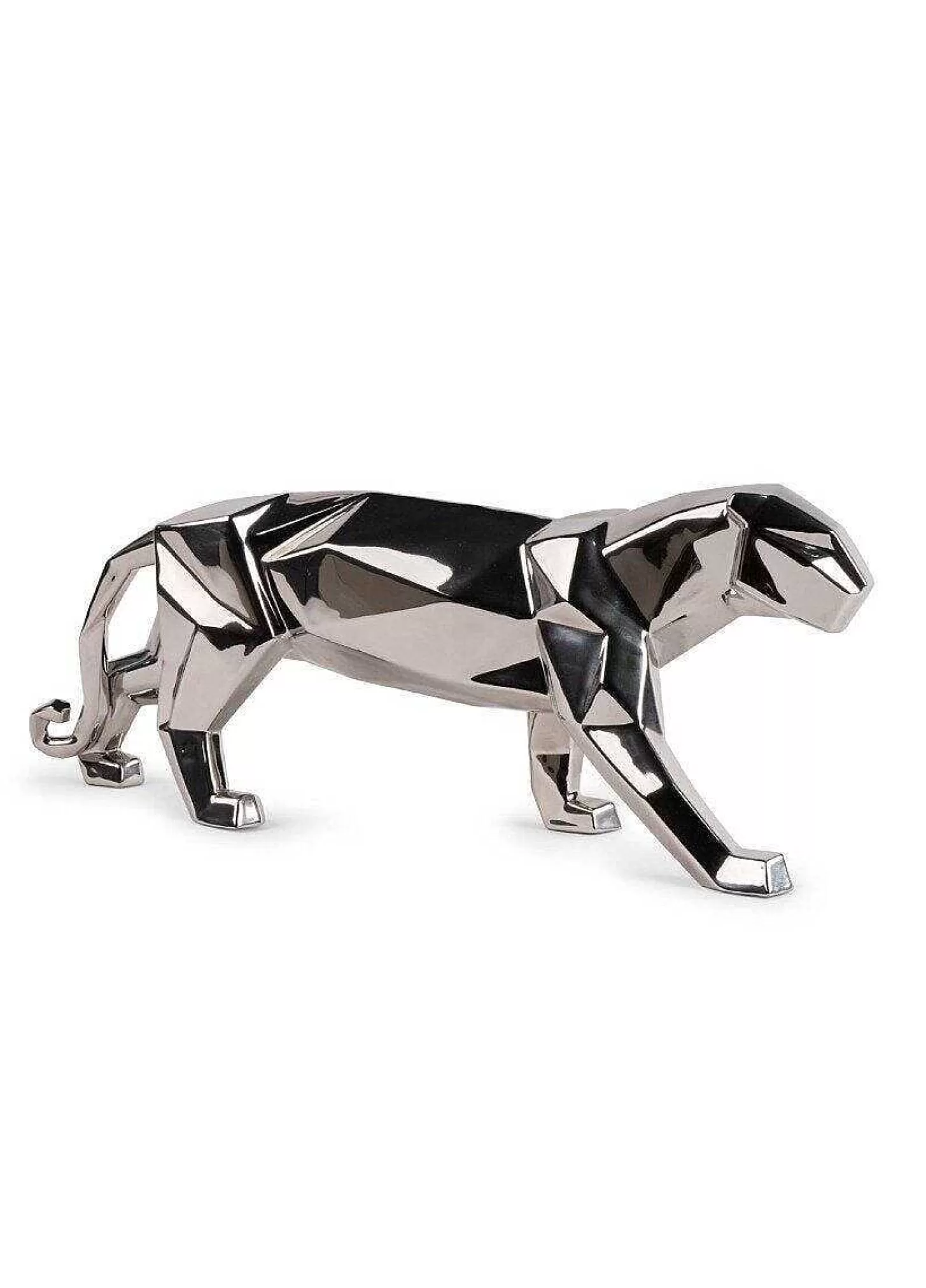 Lladró Panther (Silver) Sculpture^ Gifts