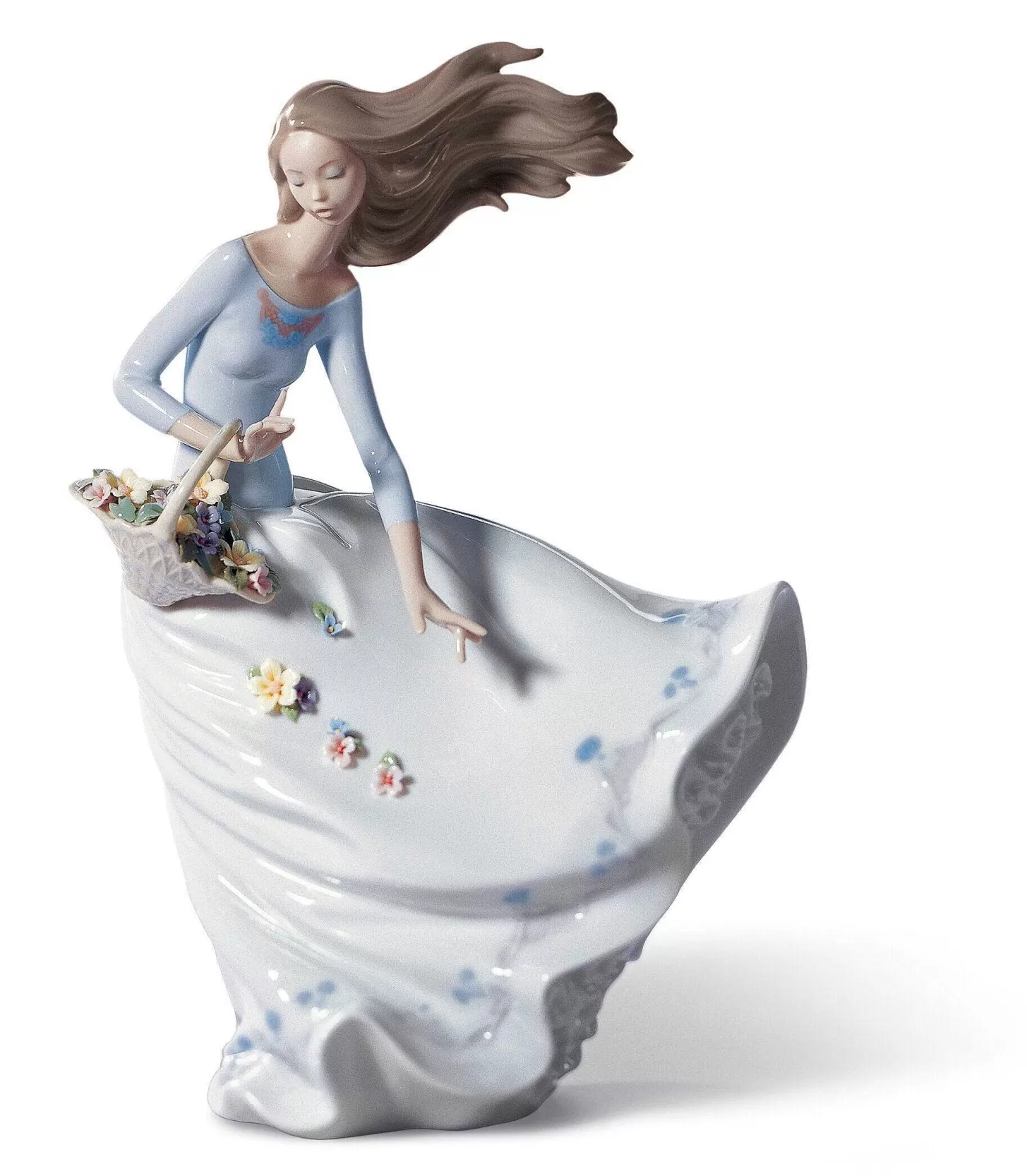 Lladró Petals Of The Wind Woman Figurine^ Women