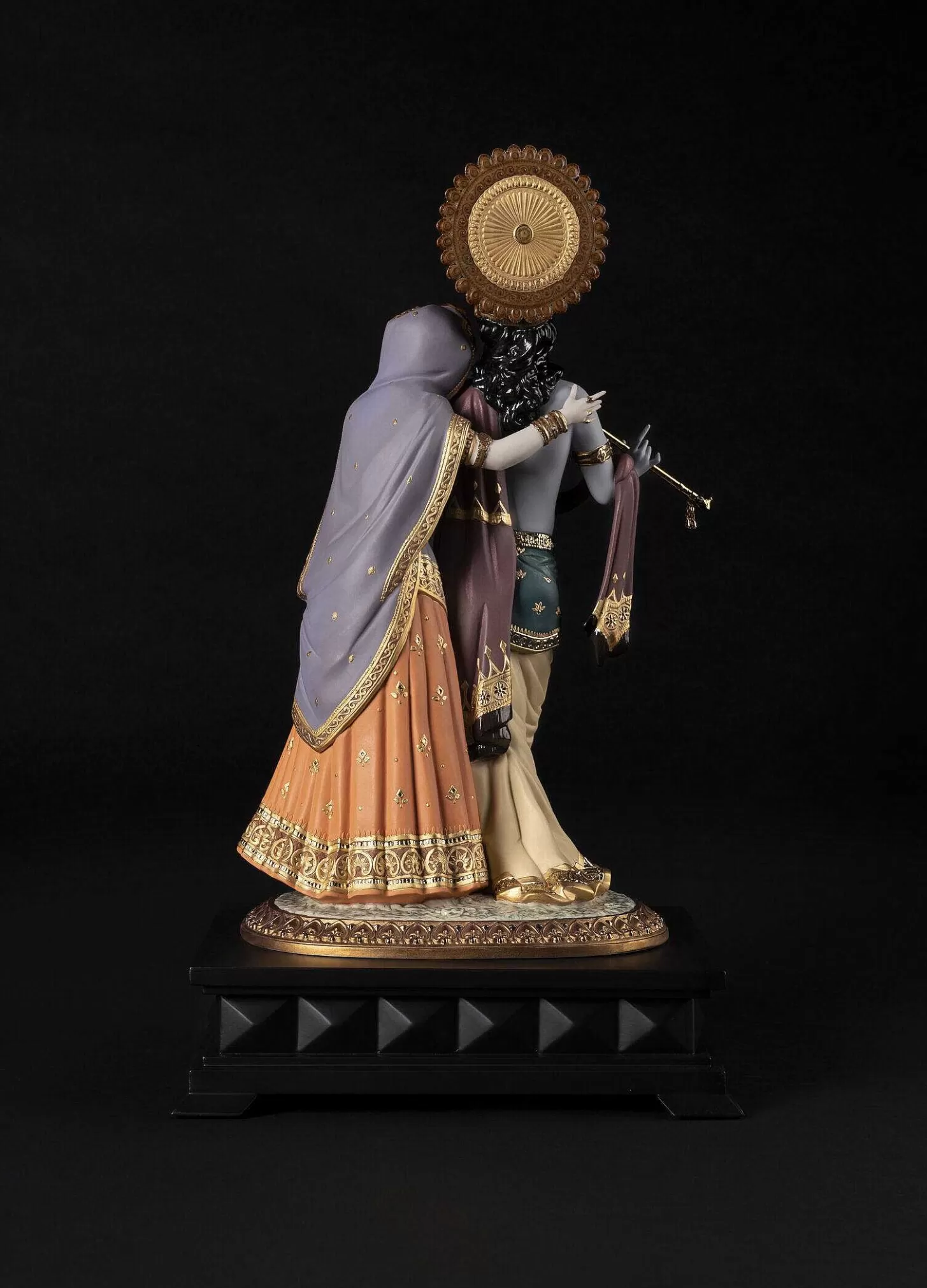 Lladró Radha Krishna Sculpture. Limited Edition^ Hinduism