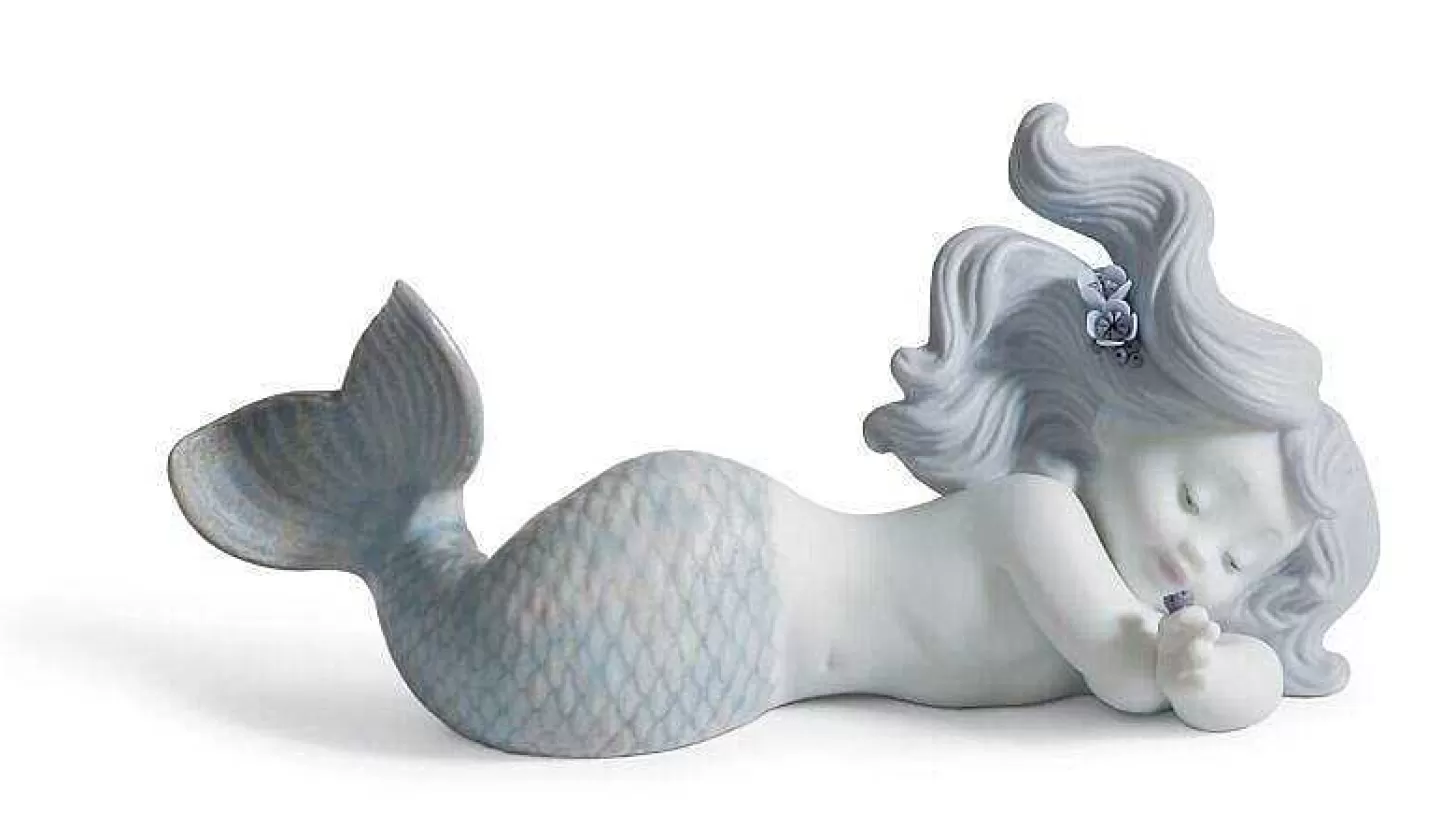 Lladró Set Blue Mermaids^ Mythology
