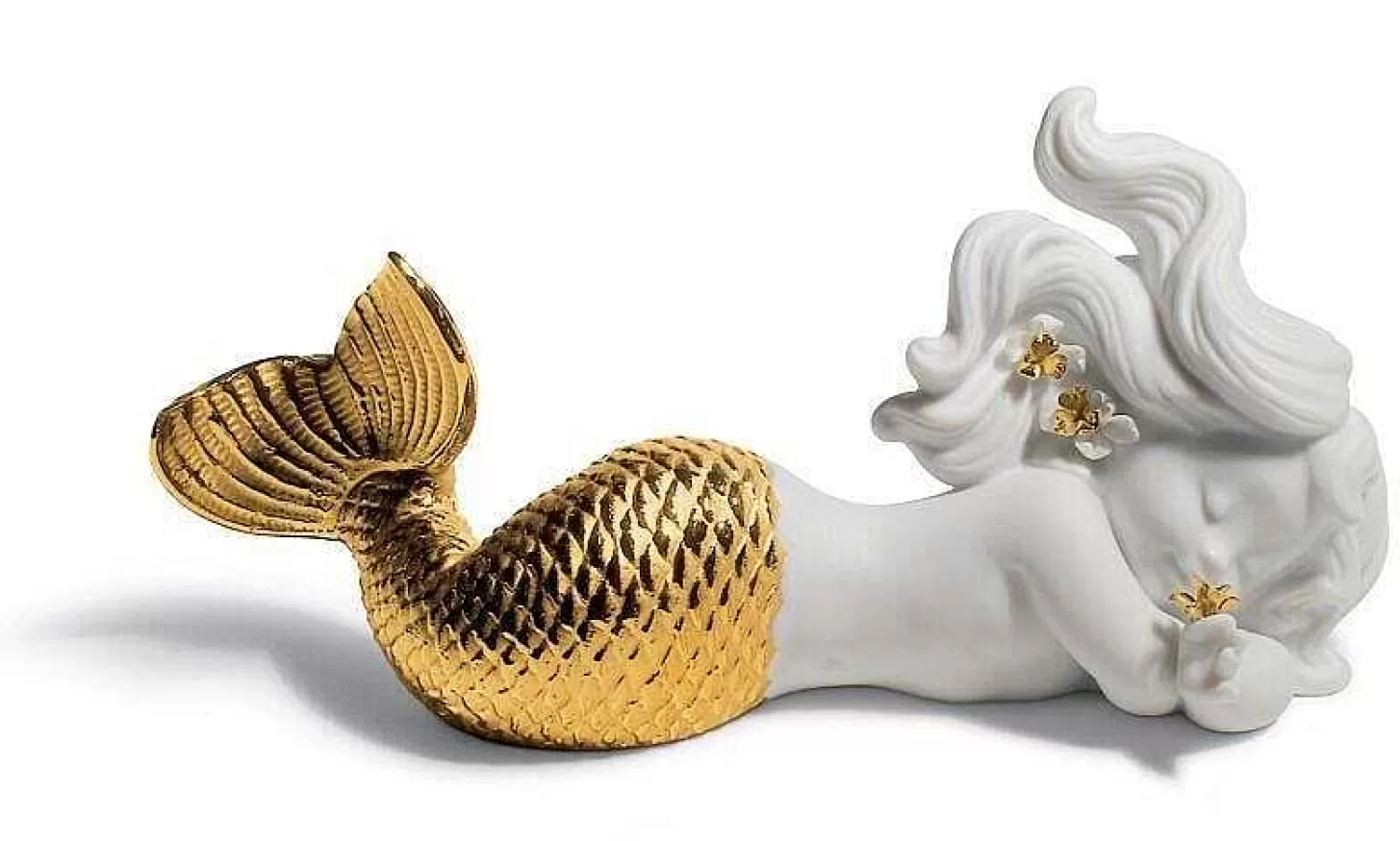 Lladró Set Golden Mermaids^ Mythology
