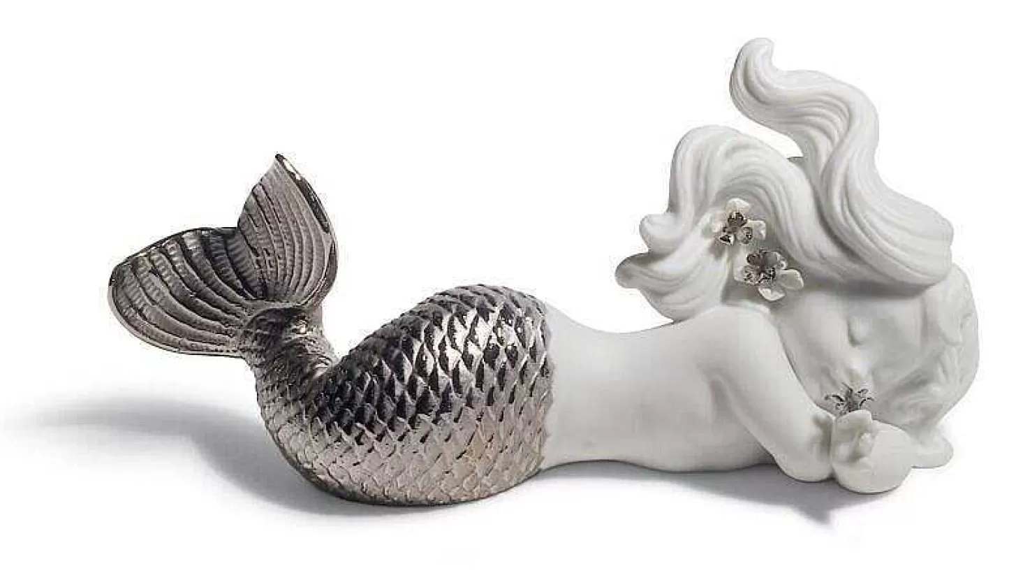 Lladró Set Silver Mermaids^ Mythology