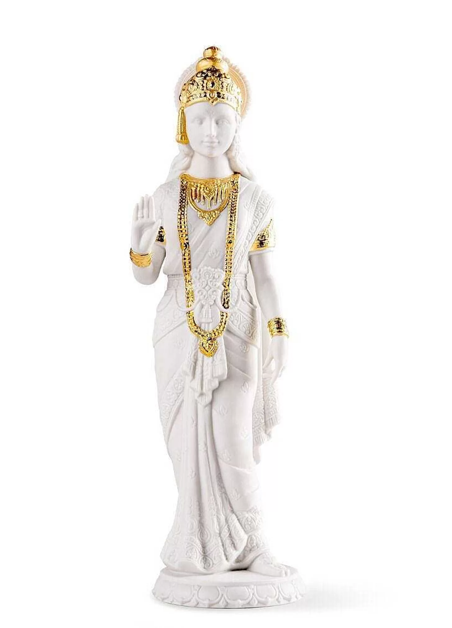 Lladró Sita Sculpture. Golden Luster^ Hinduism