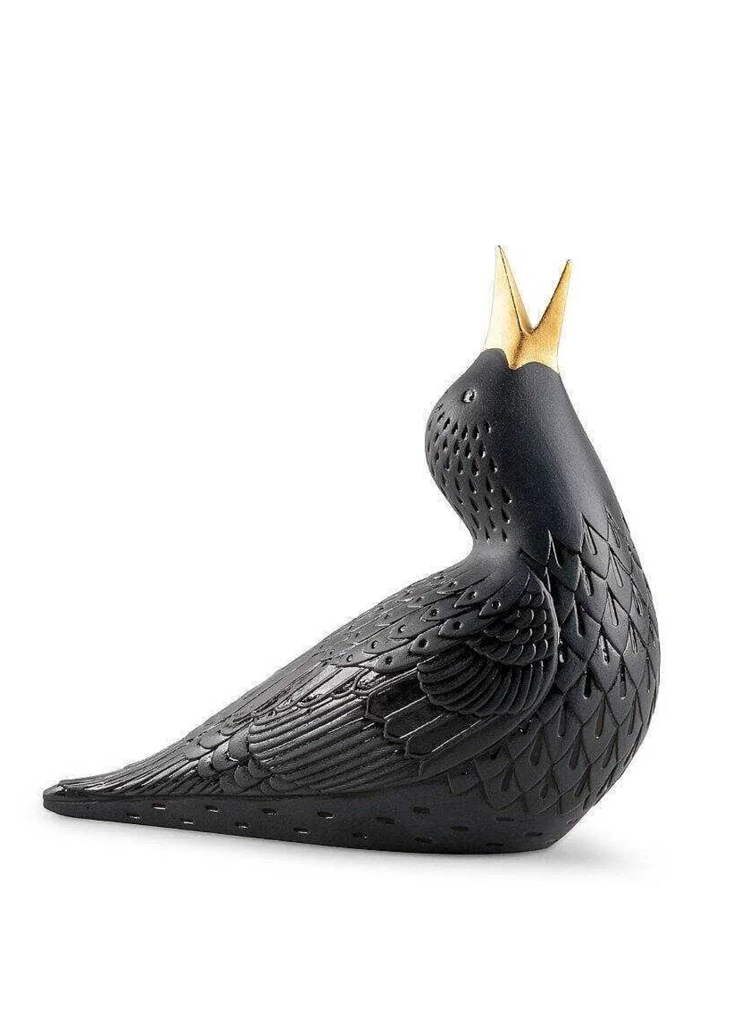 Lladró Starling I Figurine. Black^ Design